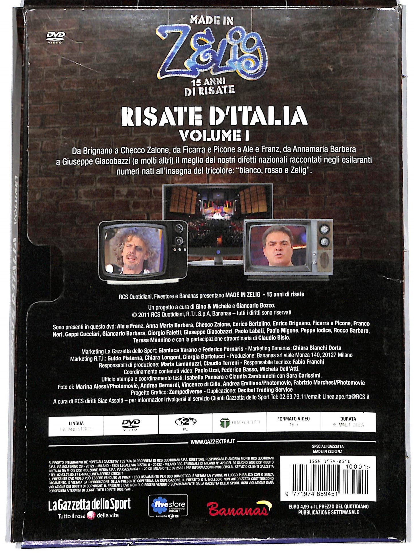 EBOND Zelig Risate D'Italia DVD D726628