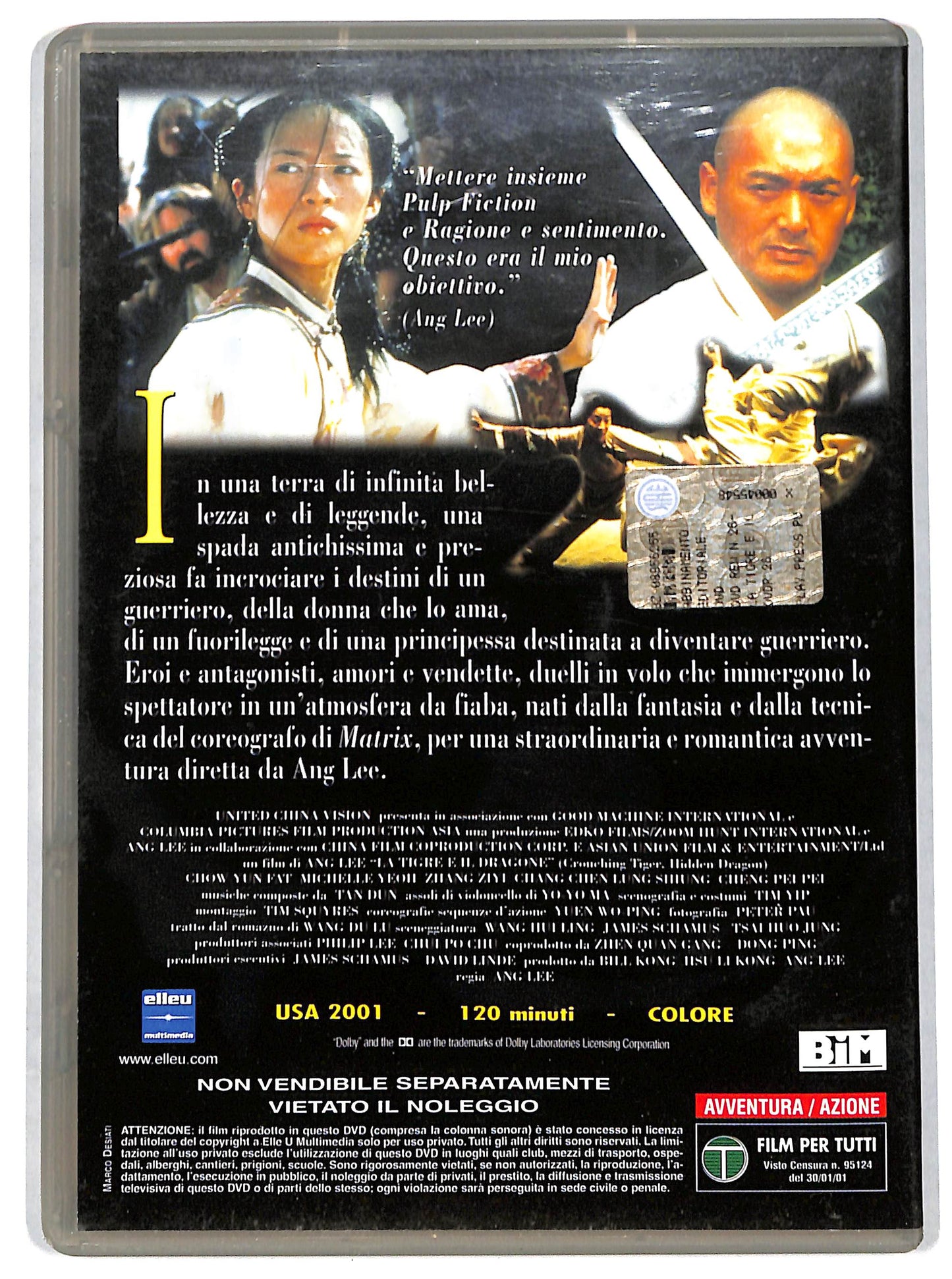 EBOND La tigre e il dragone  EDITORIALE DVD D726721