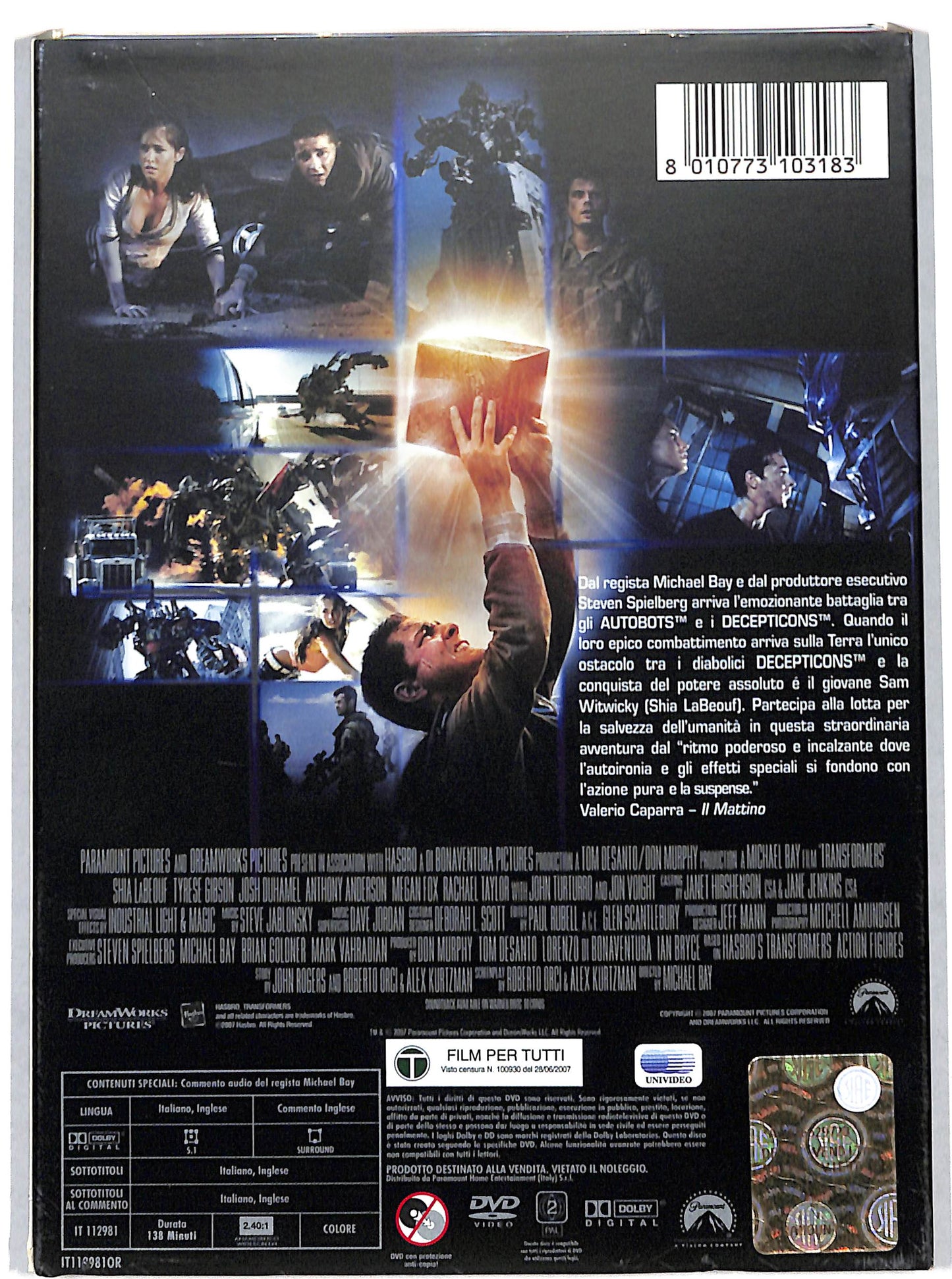 EBOND Transformers DVD D726757