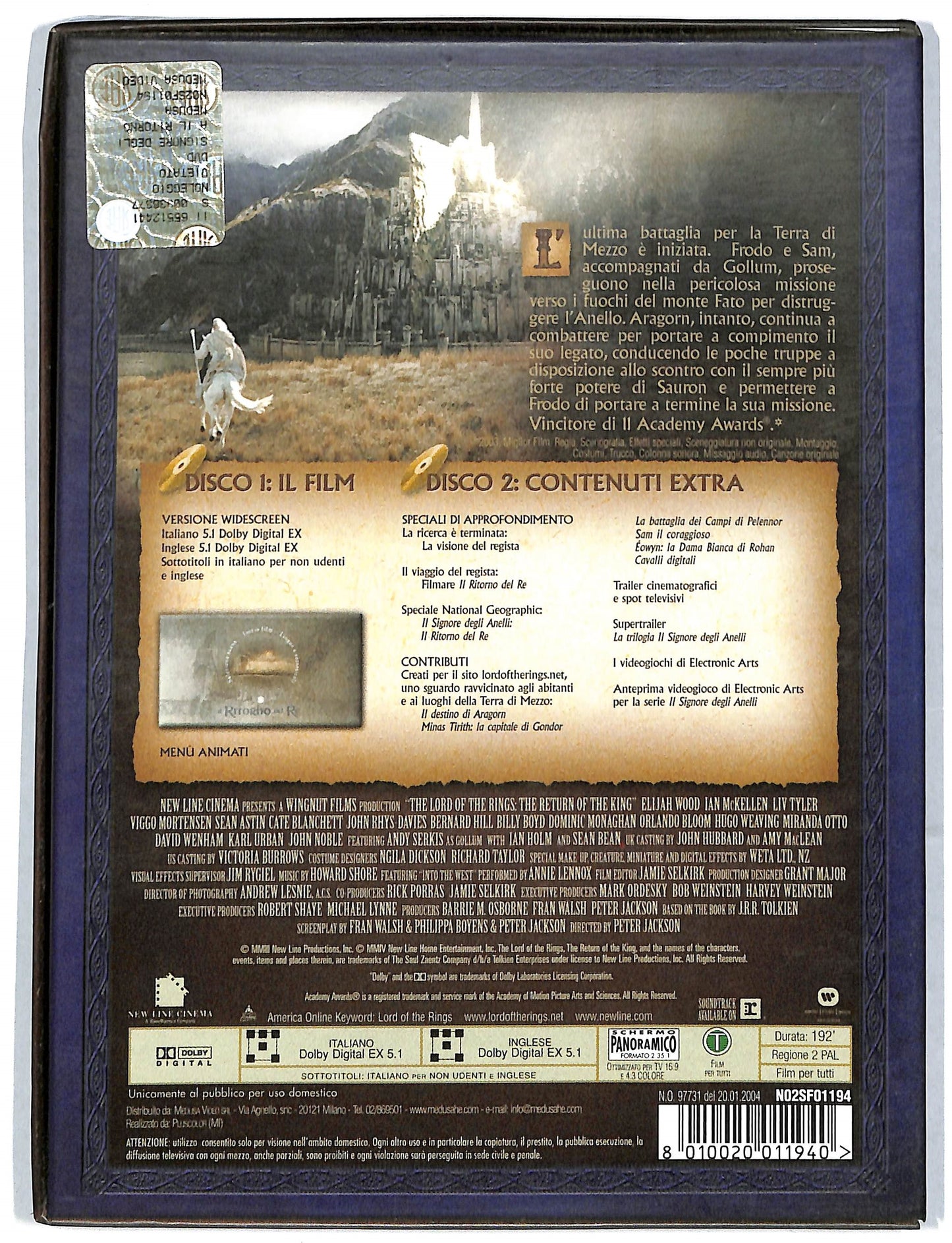 EBOND Il Signore degli Anelli -  Il Ritorno del Re  DVD D726811