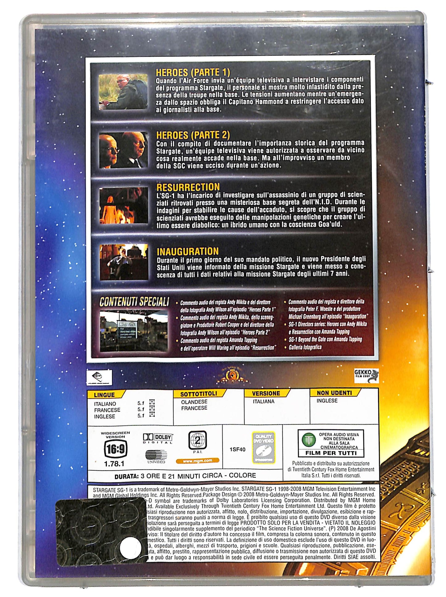 EBOND Stargate sg 1 file 150 - 153 EDITORIALE DVD D727201