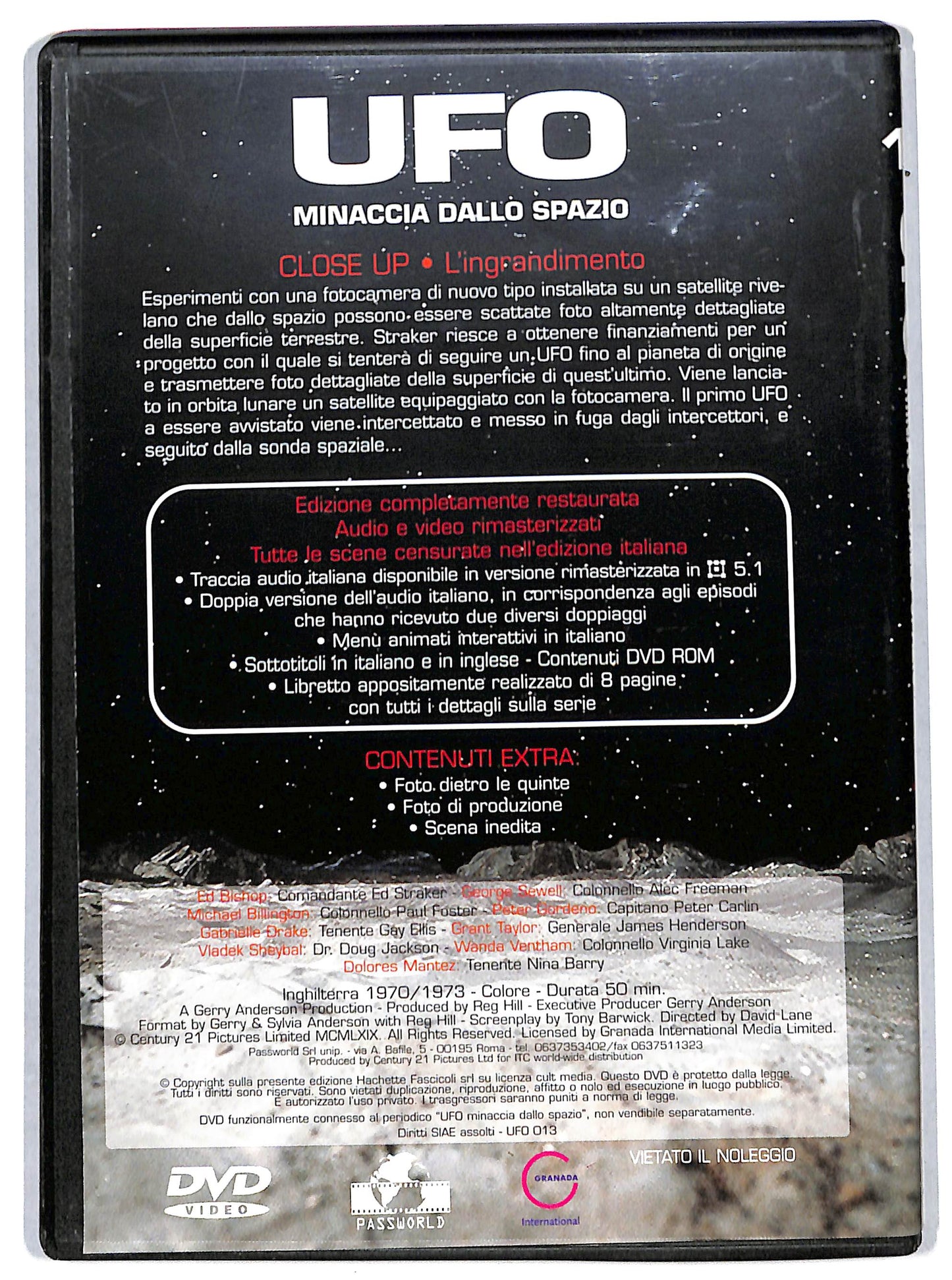 EBOND UFO 13 - Close Up - L'ingrandimento (Hachette) EDITORIALE DVD D727243