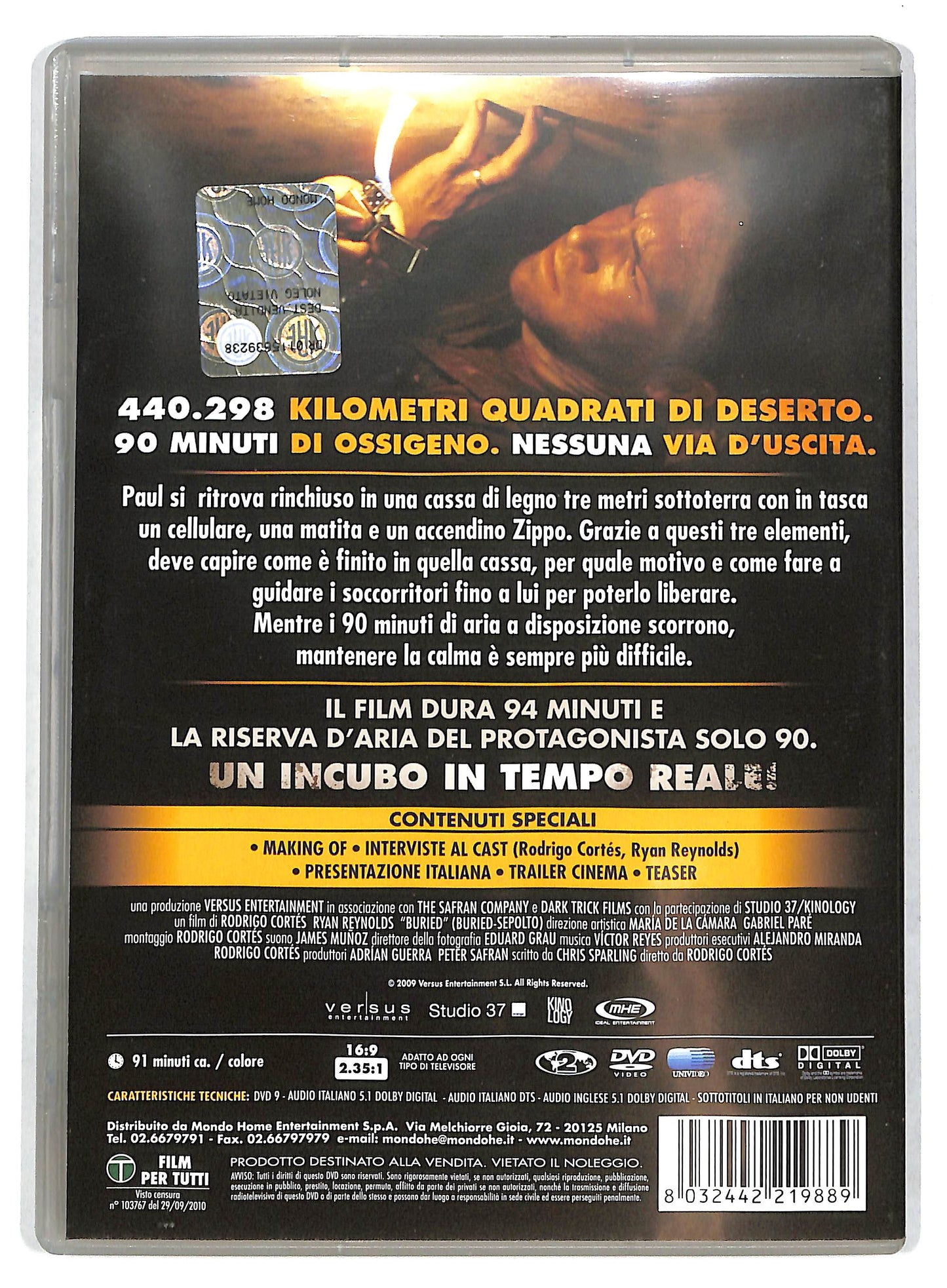 EBOND Buried - Sepolto  DVD D727603