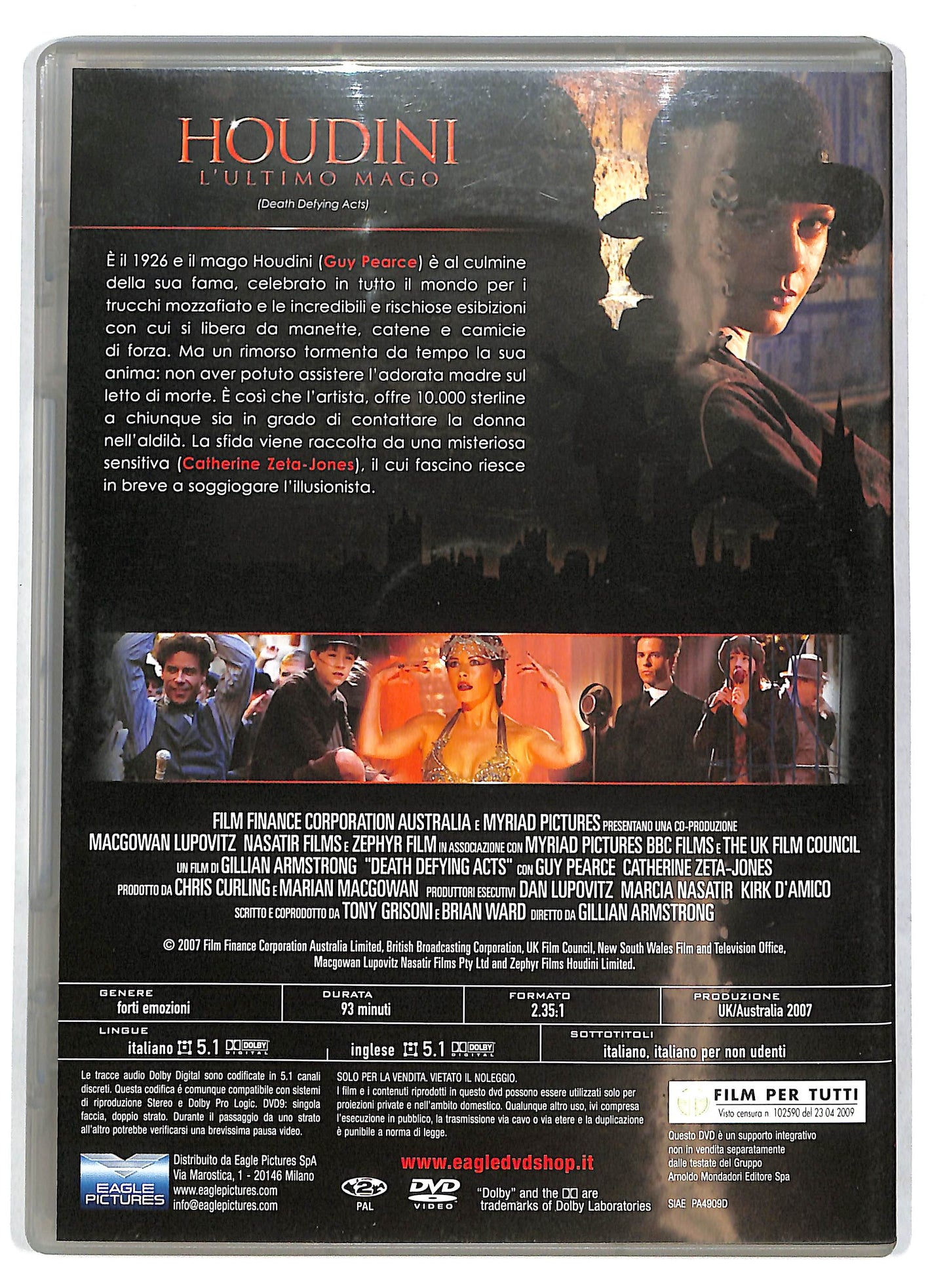 EBOND Houdini - L'ultimo mago EDITORIALE DVD D727612