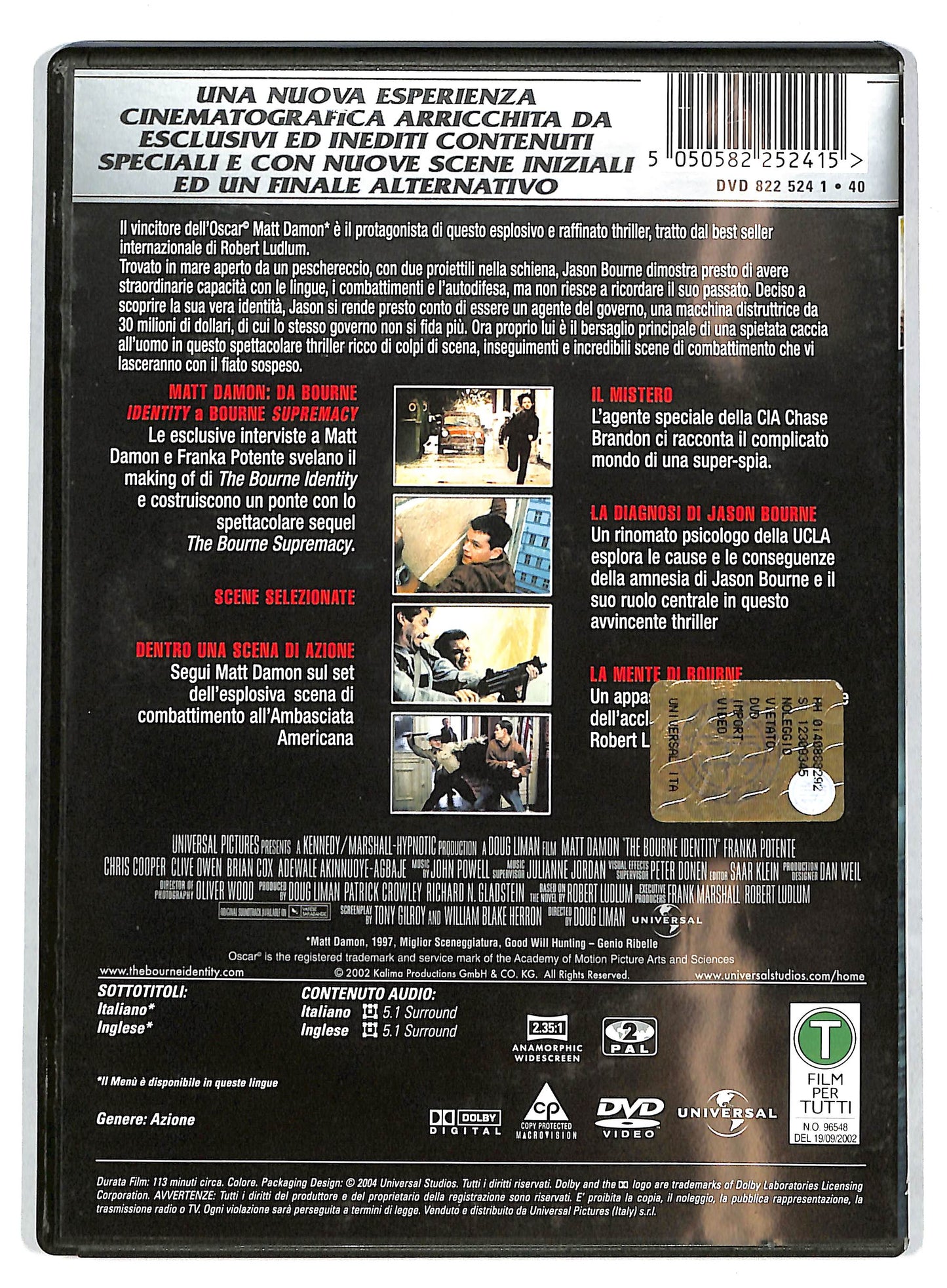 EBOND The Bourne Identity DVD D727764