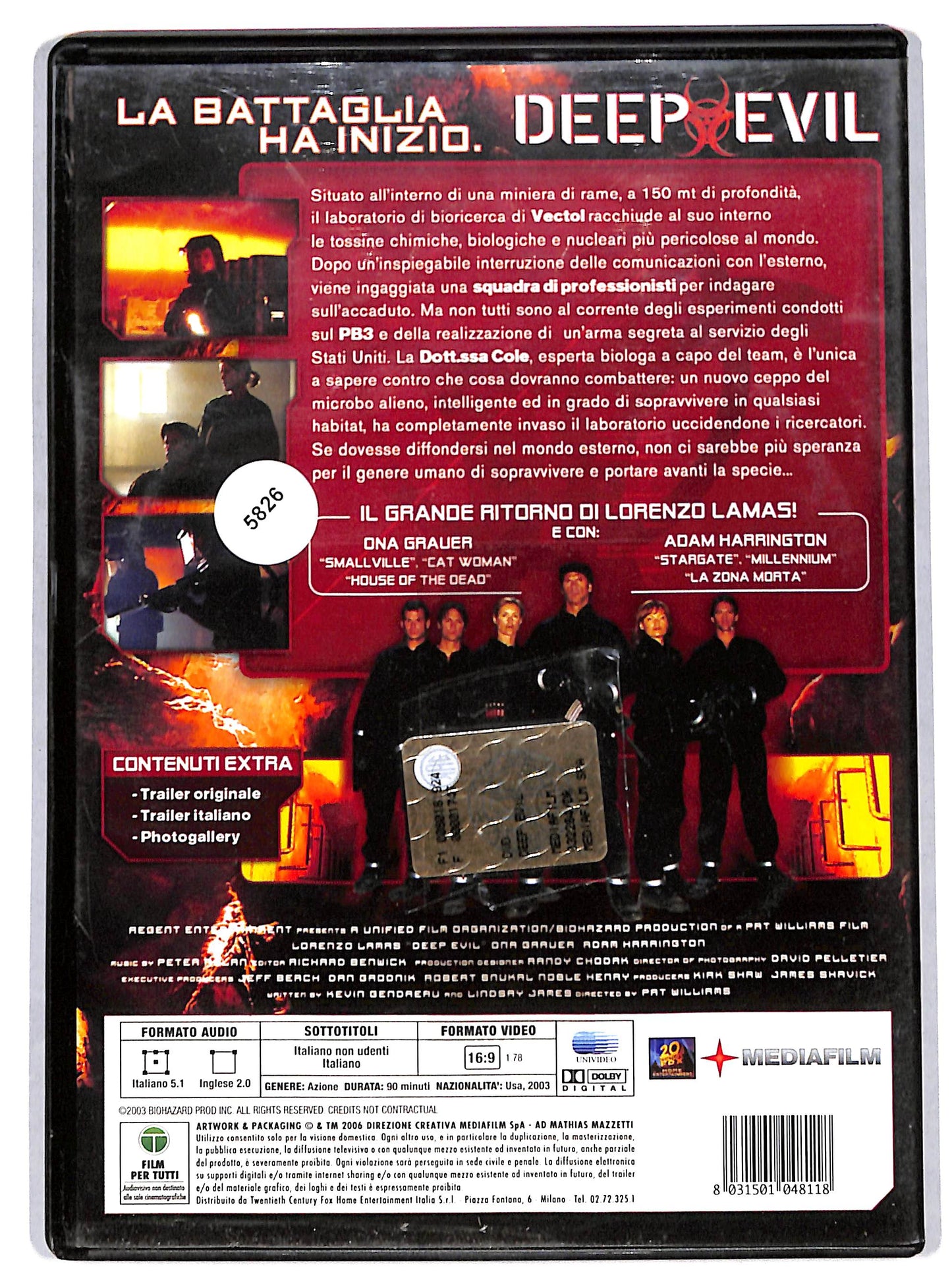 EBOND Deep Evil DVD D728108