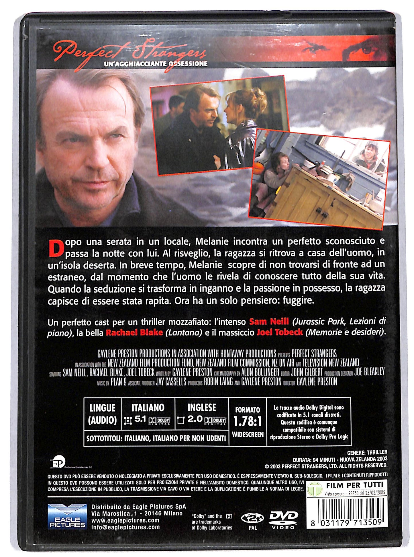 EBOND Perfect Strangers Un'agghiacciante ossessione DVD D728147