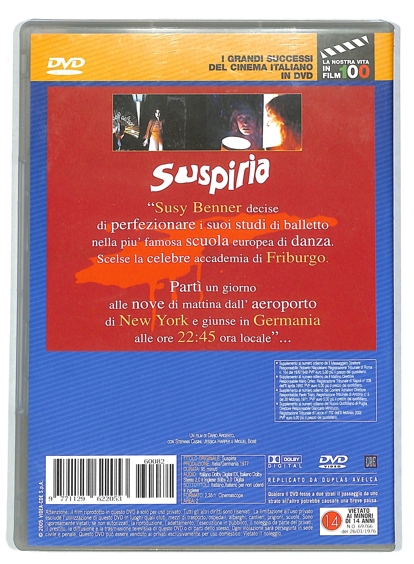 EBOND Successi del cinema italiano - Suspiria vol.82 EDITORIALE  DVD D728432