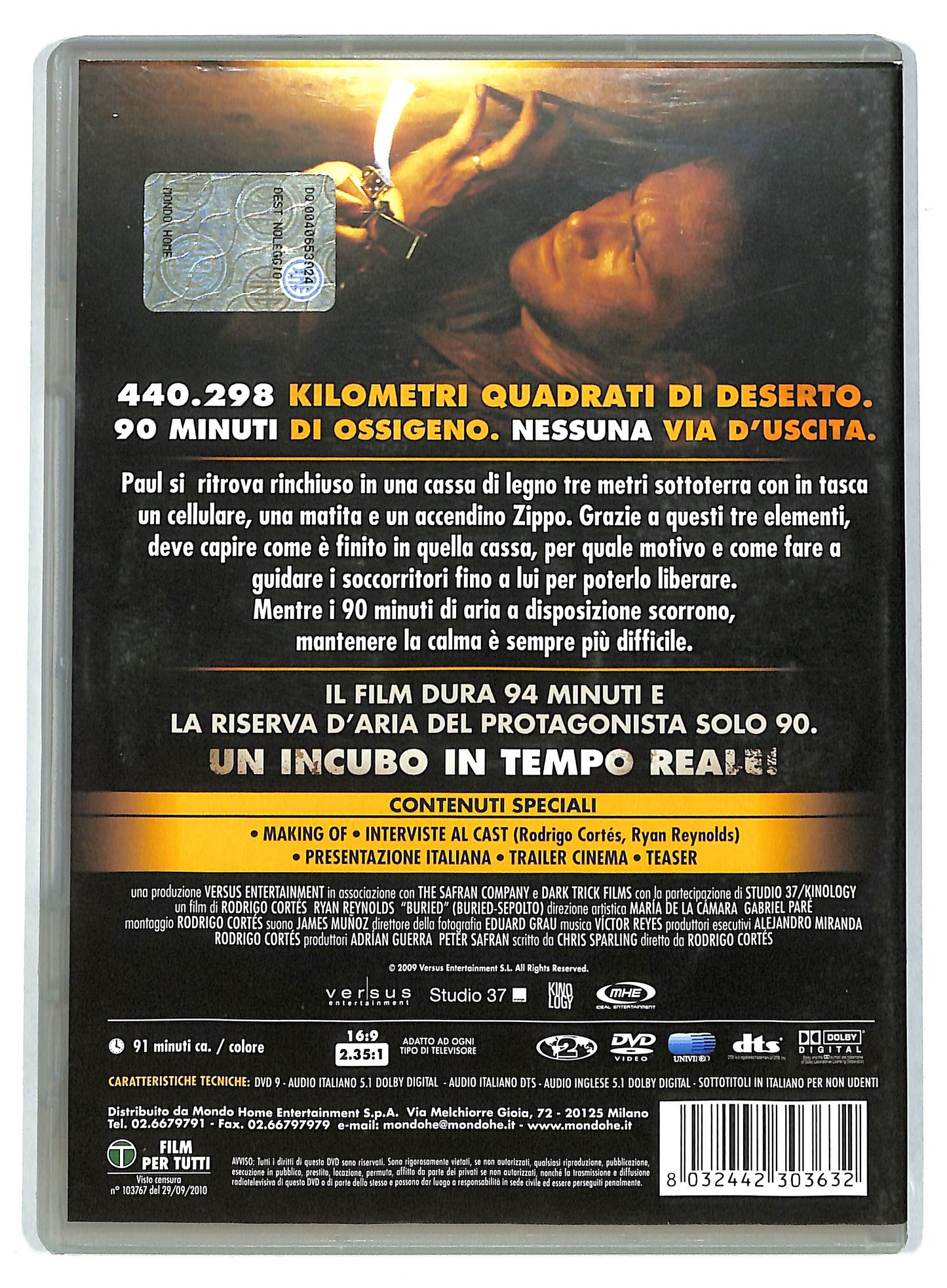 EBOND Buried - Sepolto DVD D728523