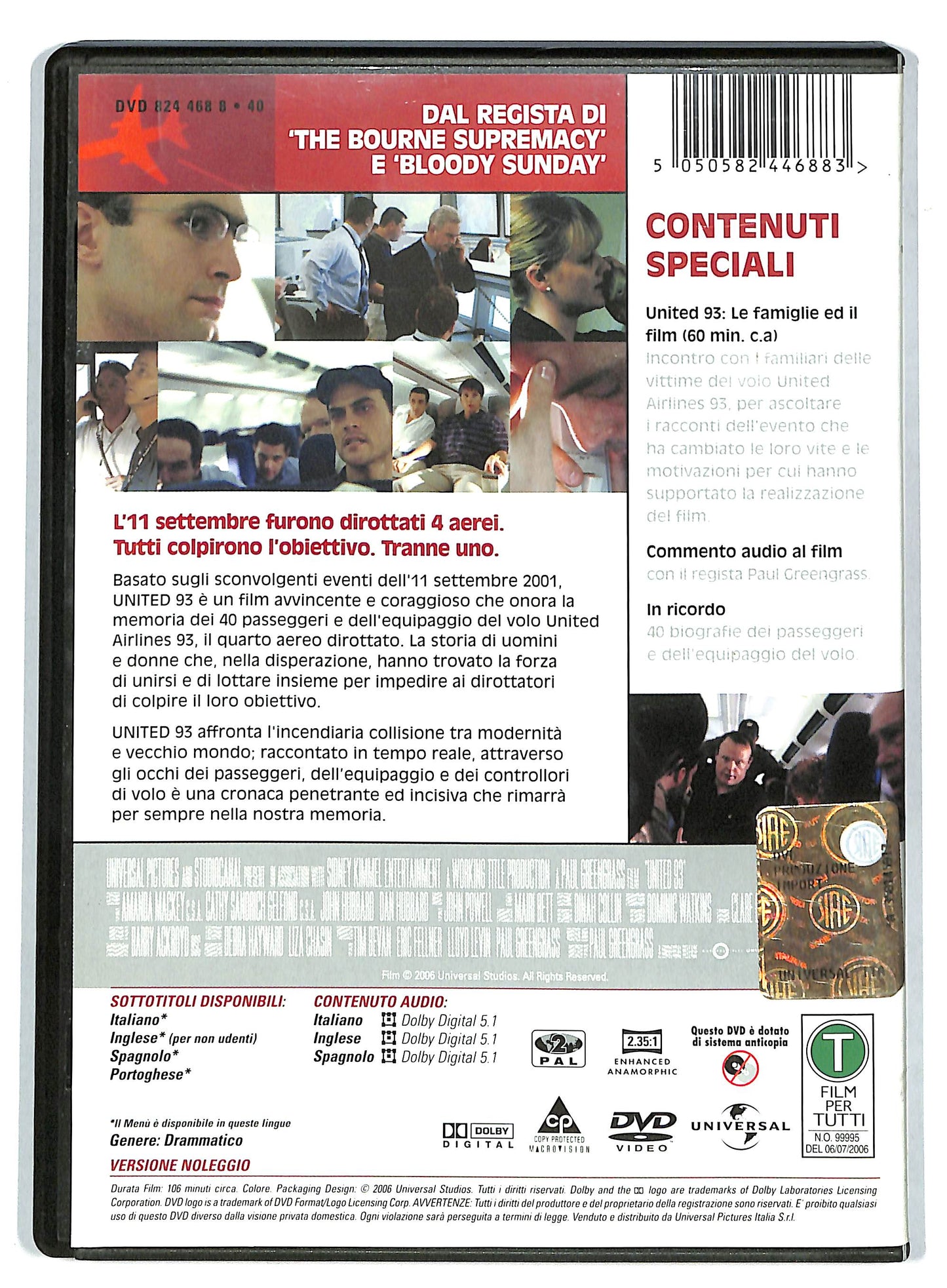 EBOND UNITED 93 NOLEGGIO DVD D728615