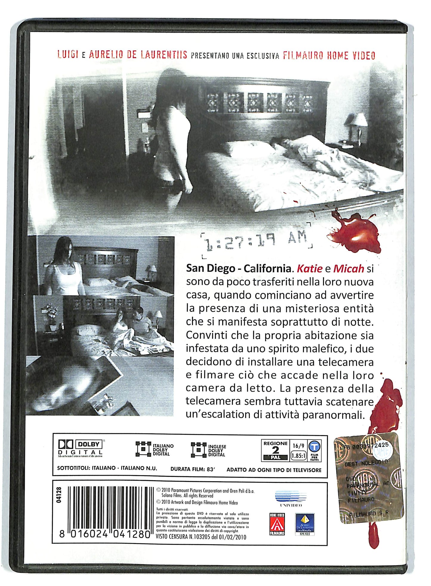 EBOND Paranormal Activity NOLEGGIO DVD D728624