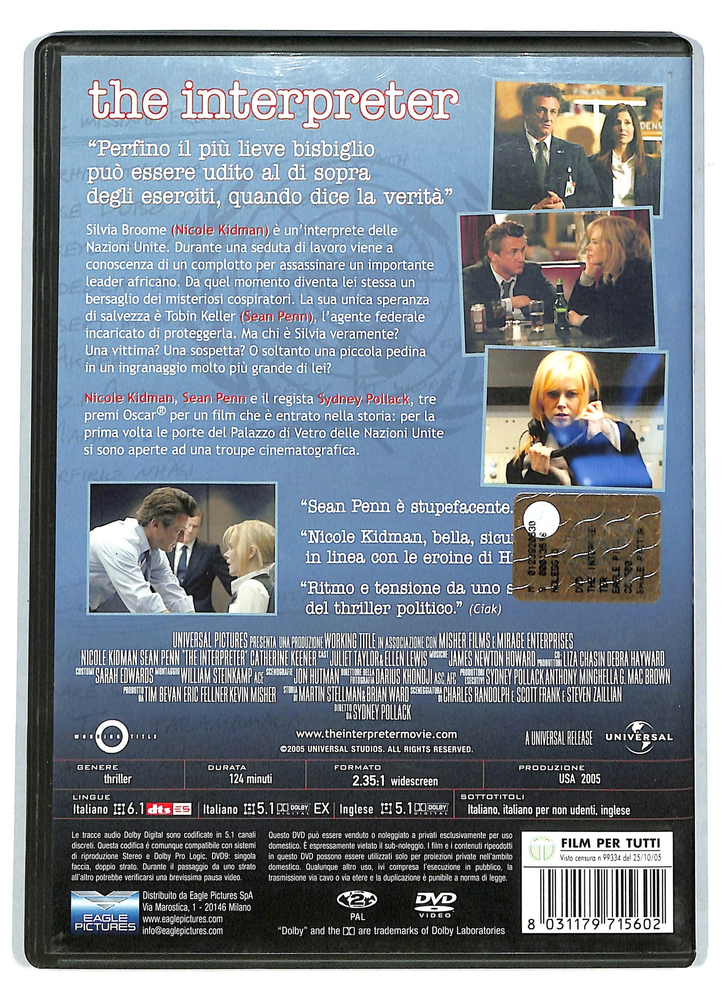 EBOND The Interpreter DVD D728662