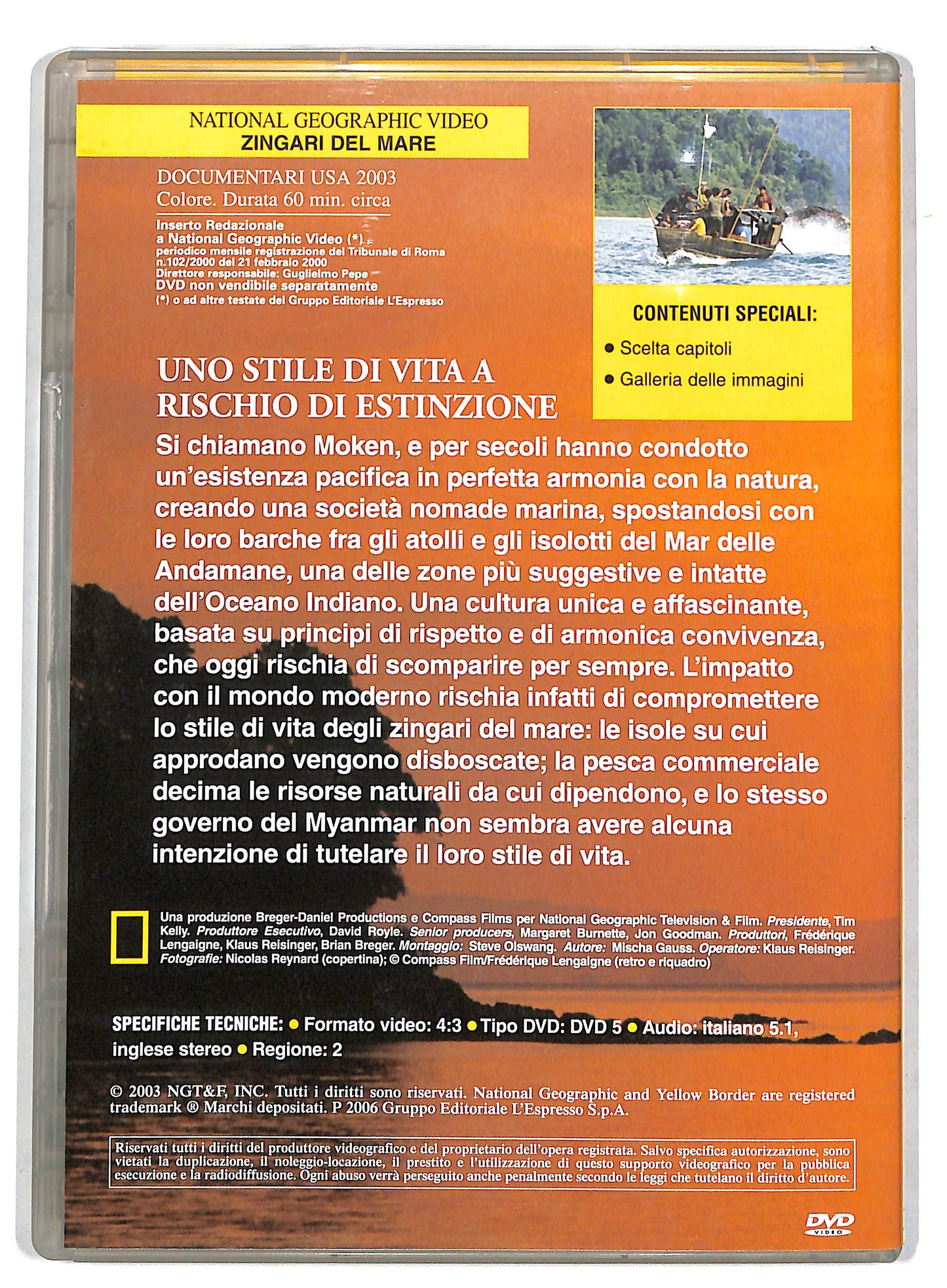 EBOND Zingari Del Mare - National Geographic Vol.36  DVD Editoriale EDITORIALE D728860