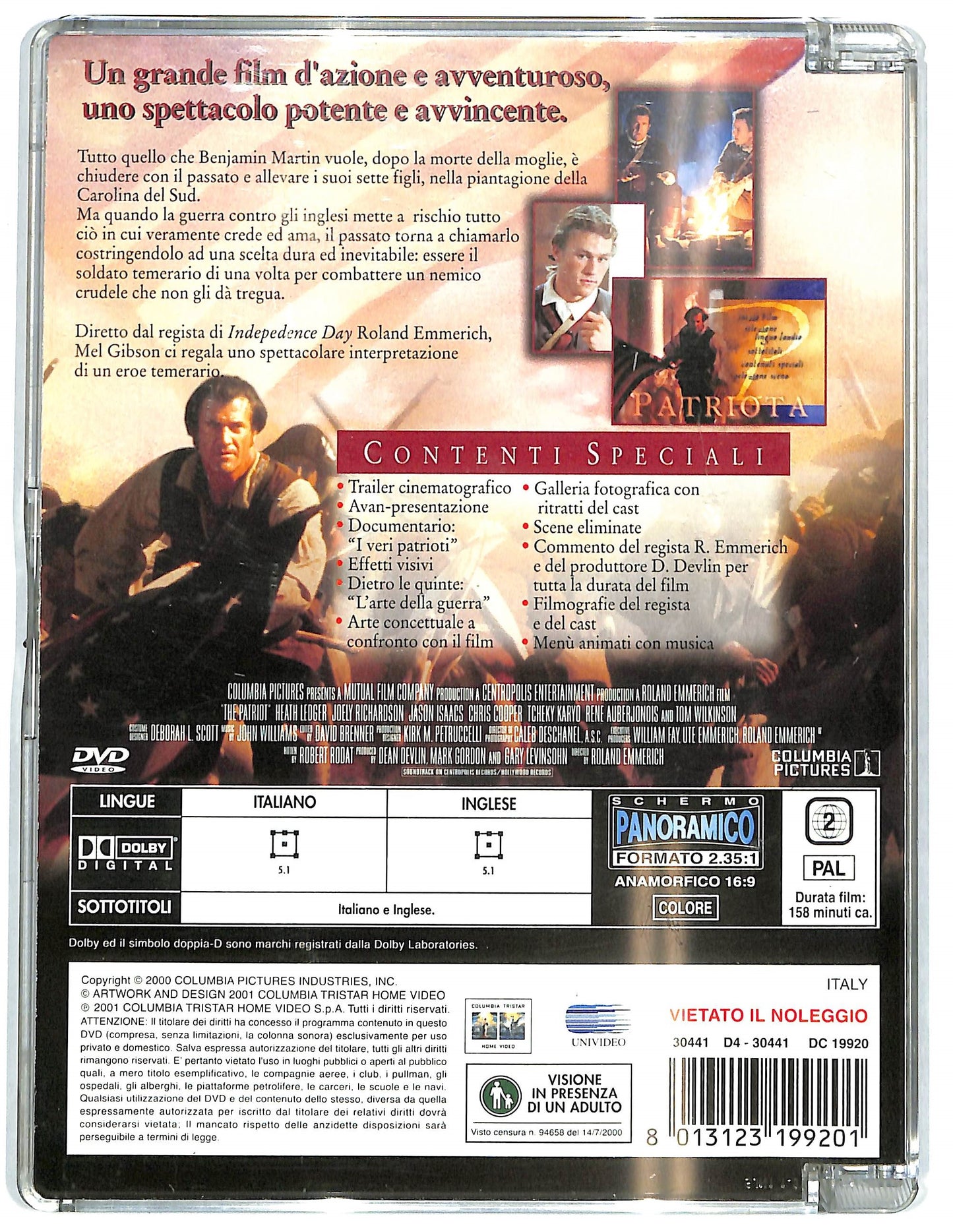 EBOND Il patriota  SJB DVD D729037