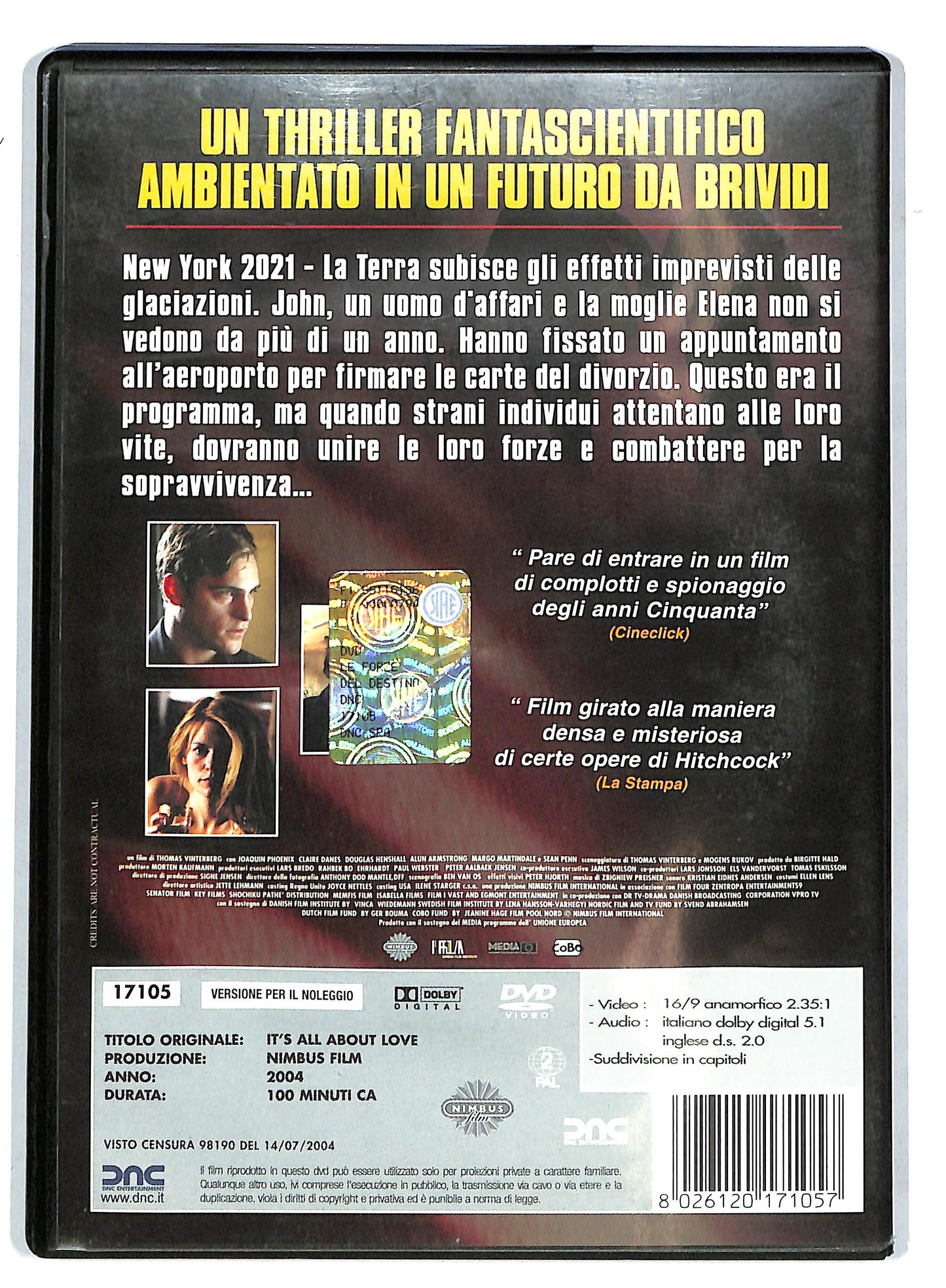 EBOND Le forze del destino Noleggio DVD NOLEGGIO D729065