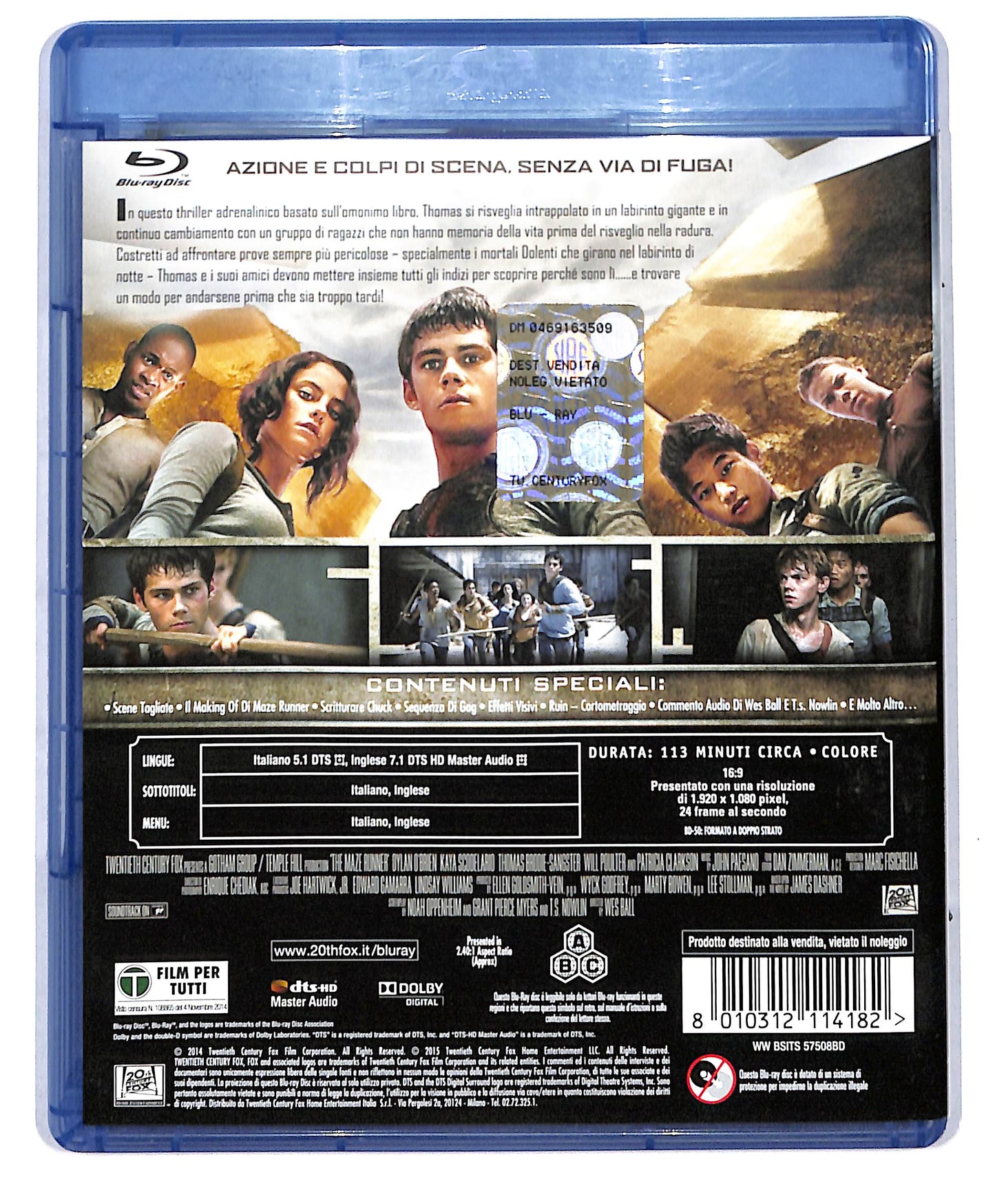 EBOND Maze Runner. Il Labirinto  BLURAY D729208