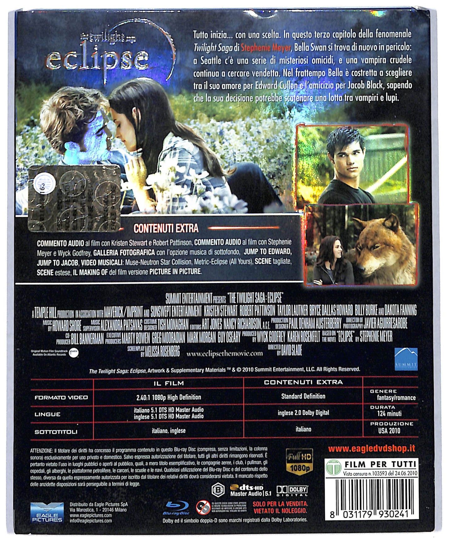 EBOND the twilight saga - eclipse  EDIZIONE SPECIALE DVD BLURAY D729270