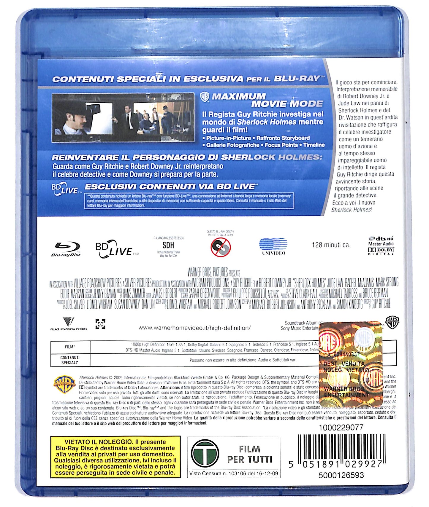 EBOND Sherlock Holmes BLURAY D729271