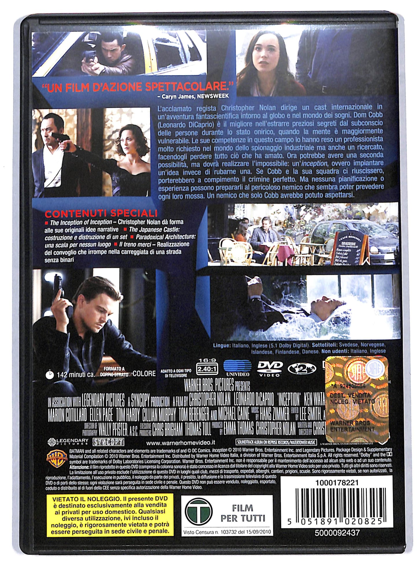 EBOND Inception DVD D729350