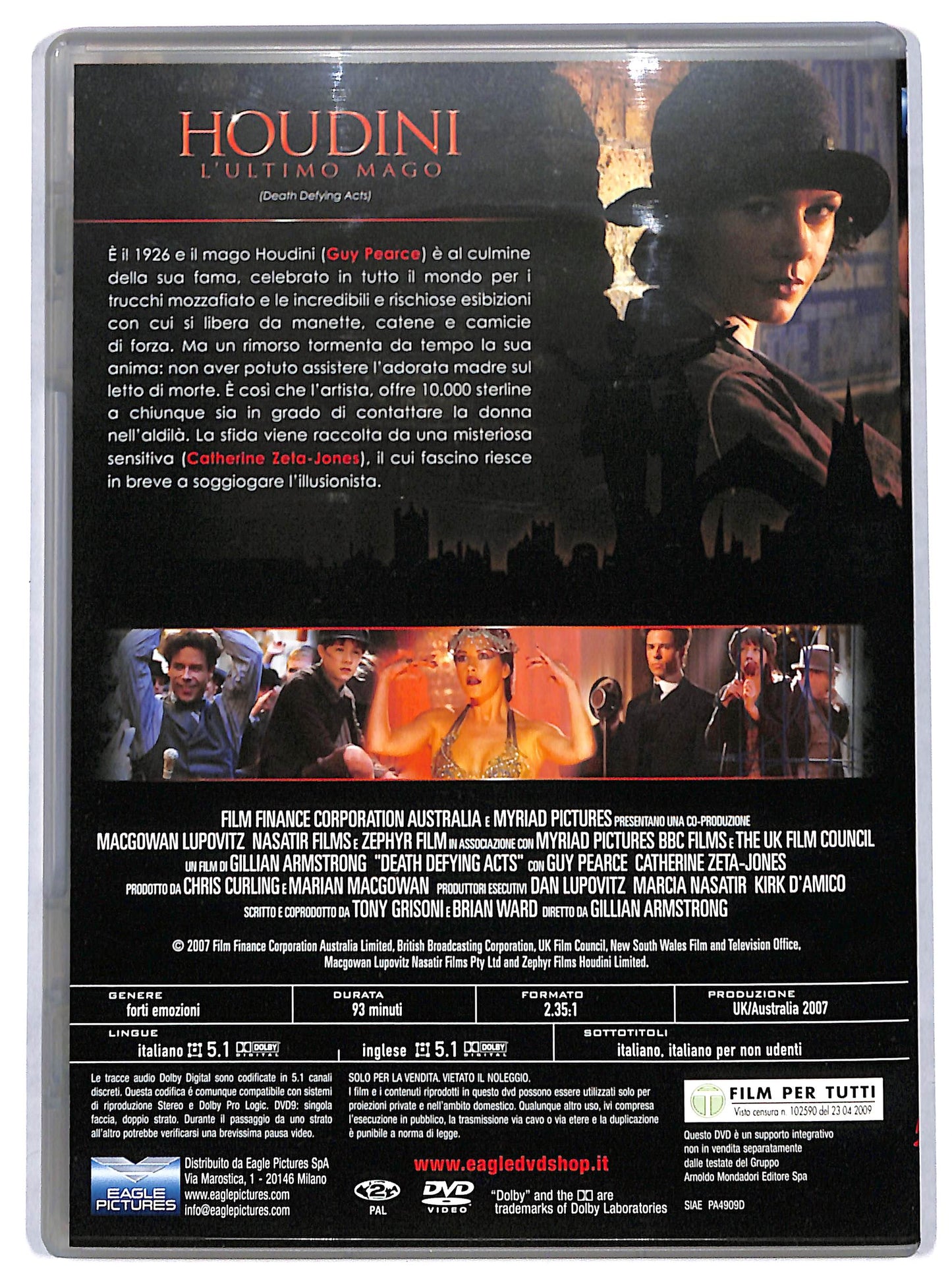 EBOND houdini - l'ultimo mago DVD D729538