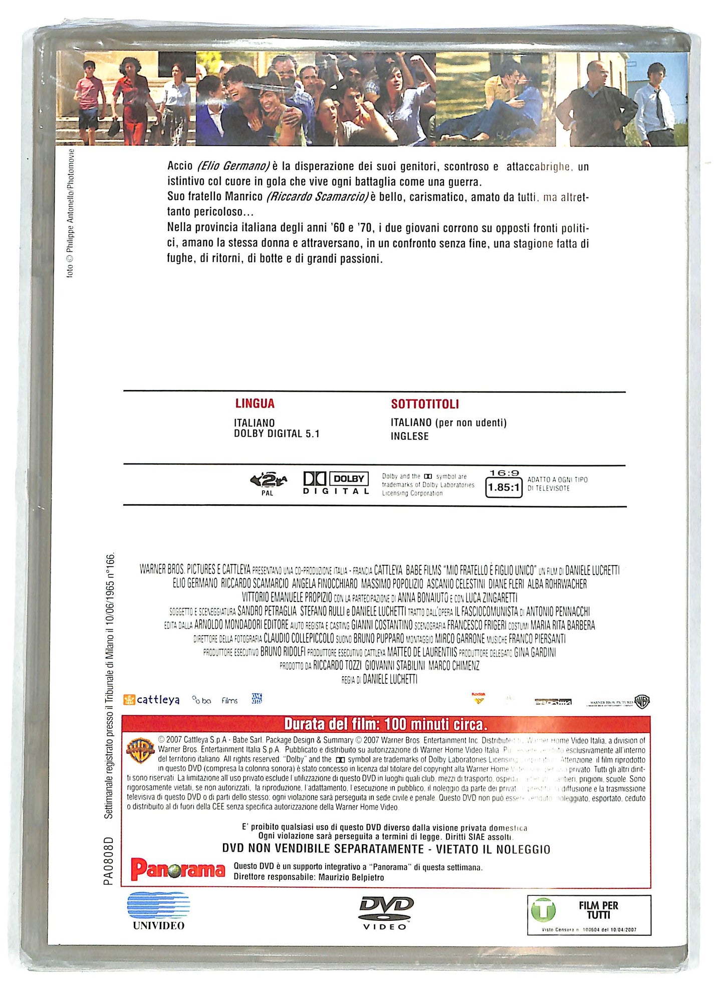 EBOND Mio fratello e figlio unico EDITORIALE DVD D729632