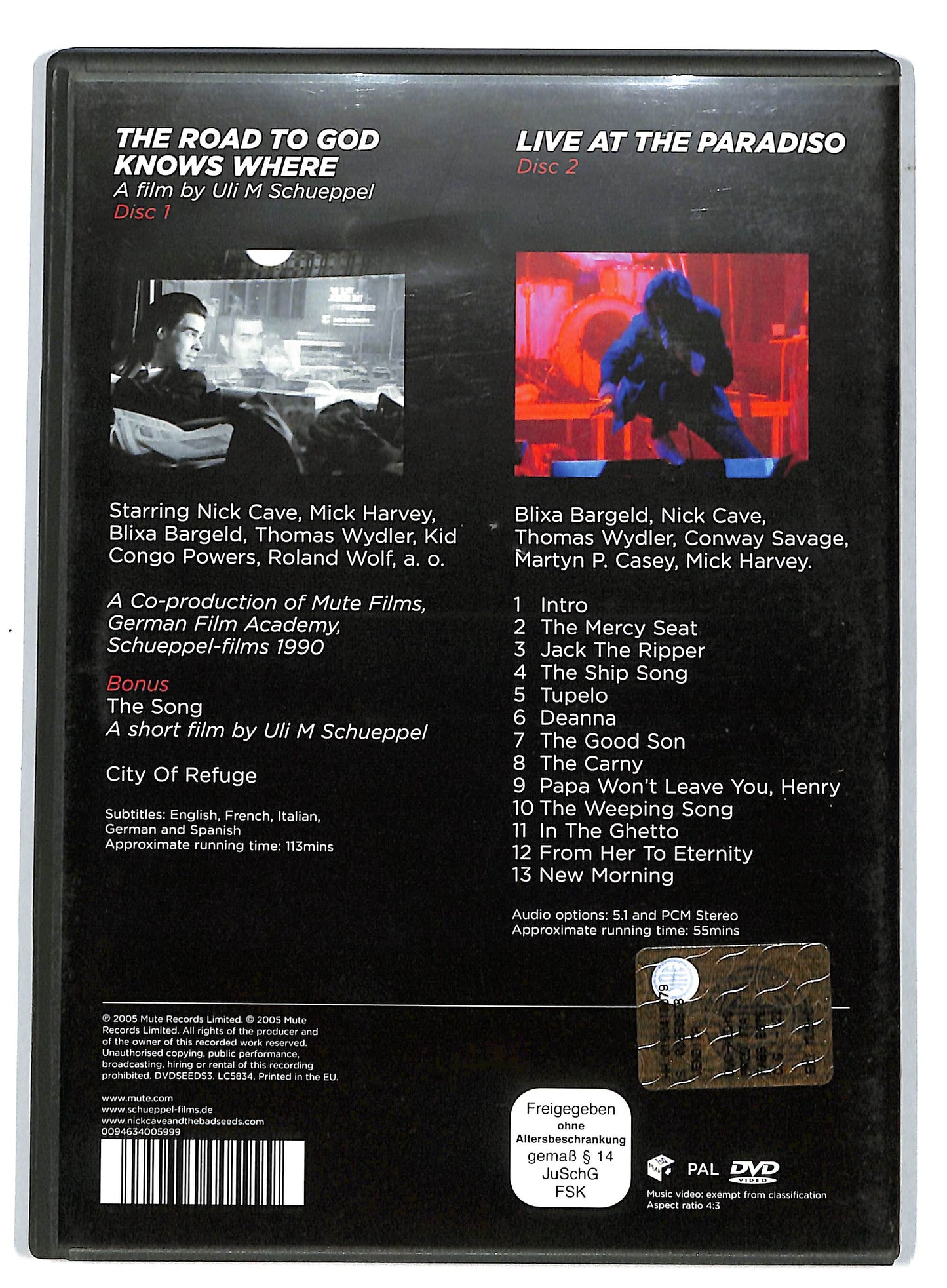 EBOND Nick Cave and The Bad Seeds -  Road to God Knows Where - Live at paradiso DVD D729866