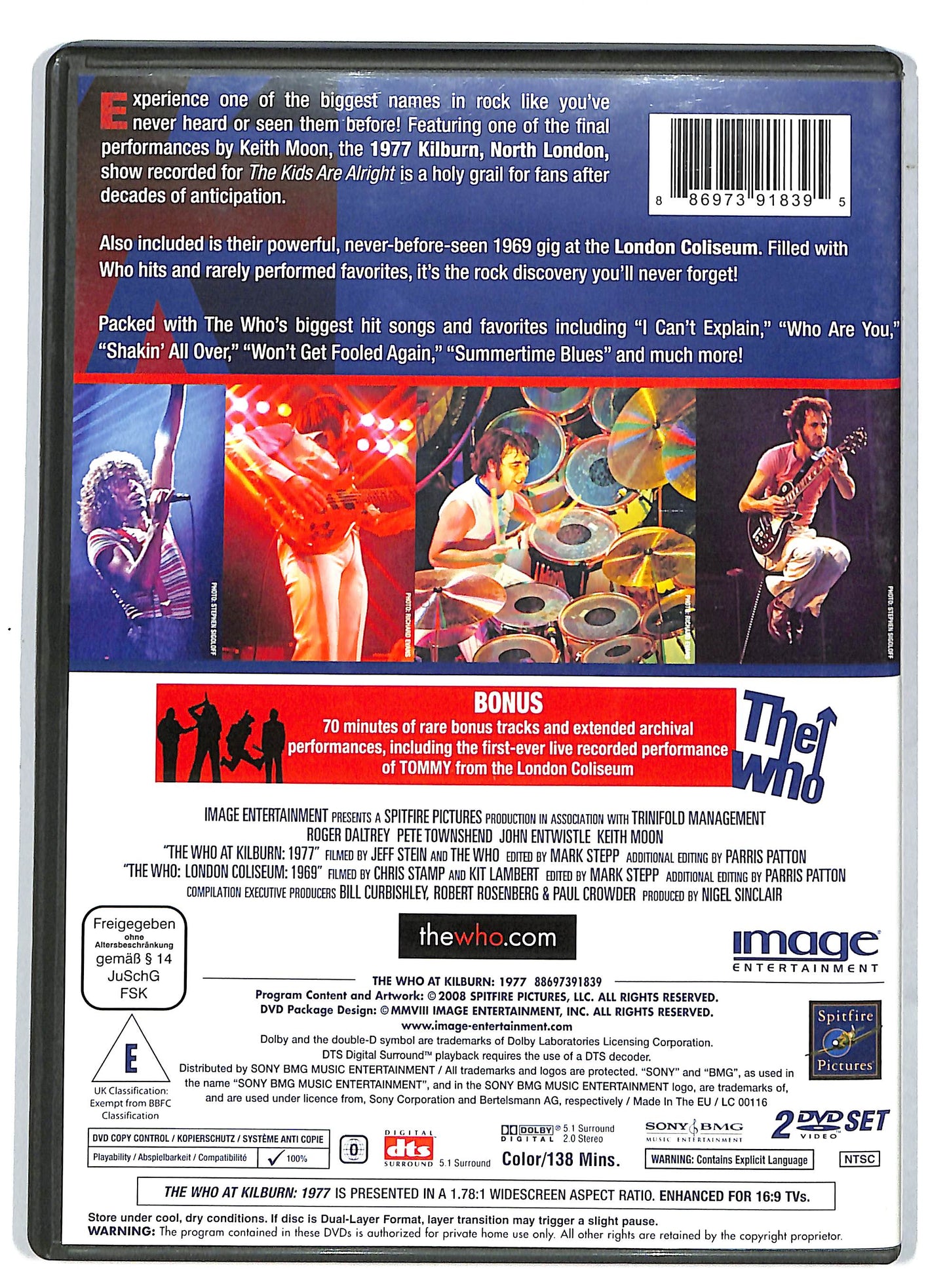 EBOND The Who - At Kilburn 1977 DVD D729870