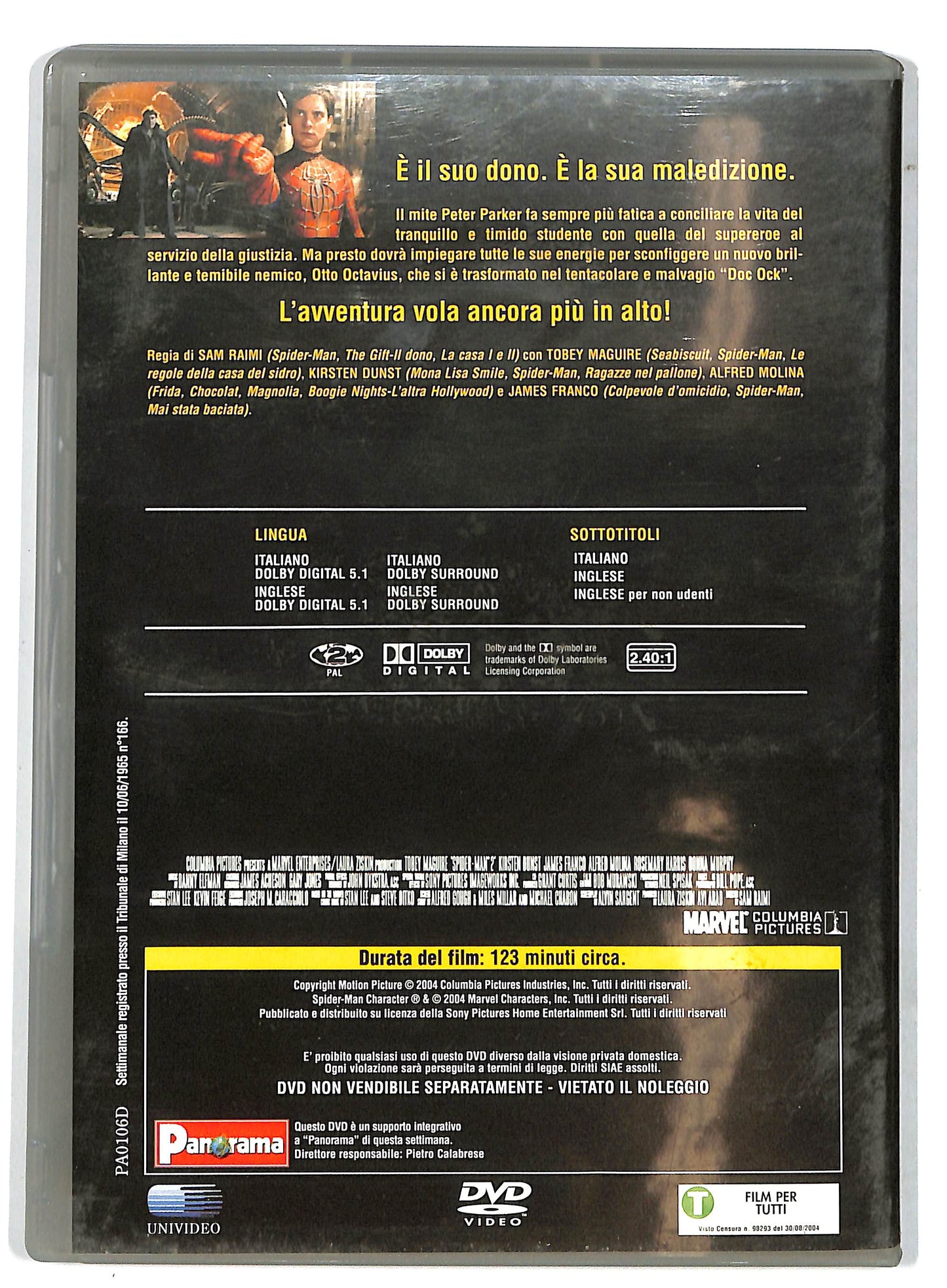 EBOND Spider-Man 2 EDITORIALE DVD D729940