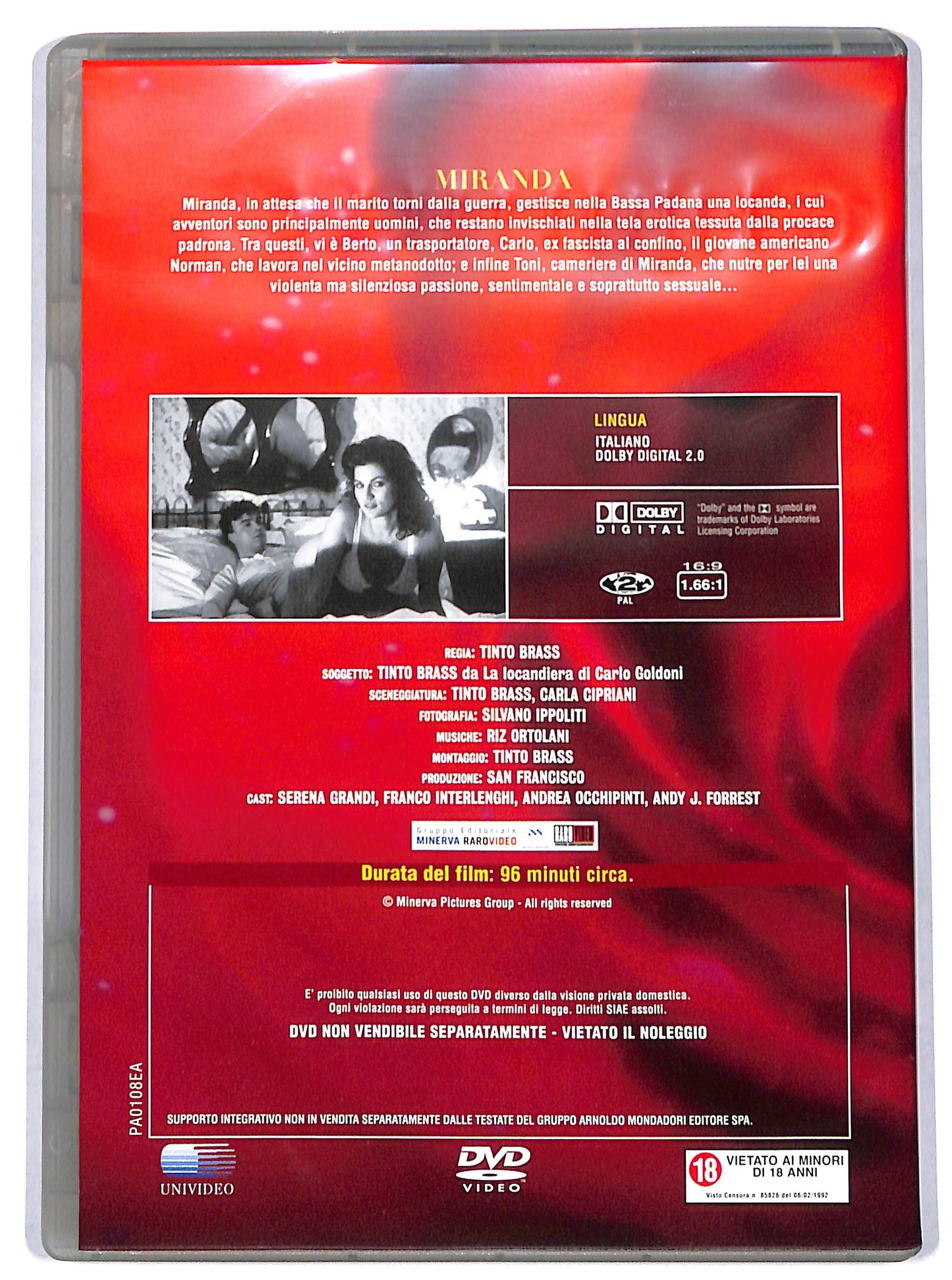 EBOND Miranda - eros d'autore EDITORIALE DVD D730107