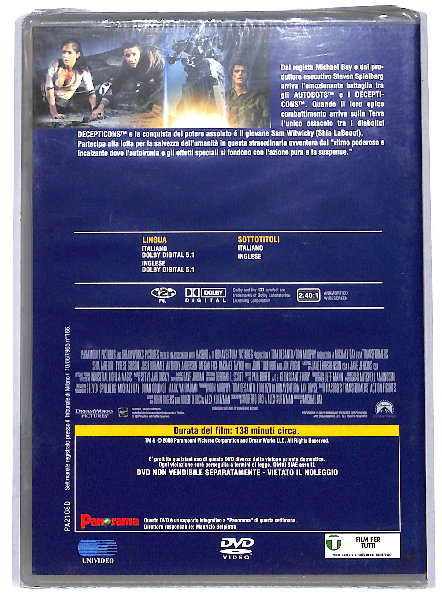 EBOND Transformer  DVD Editoriale EDITORIALE D730121