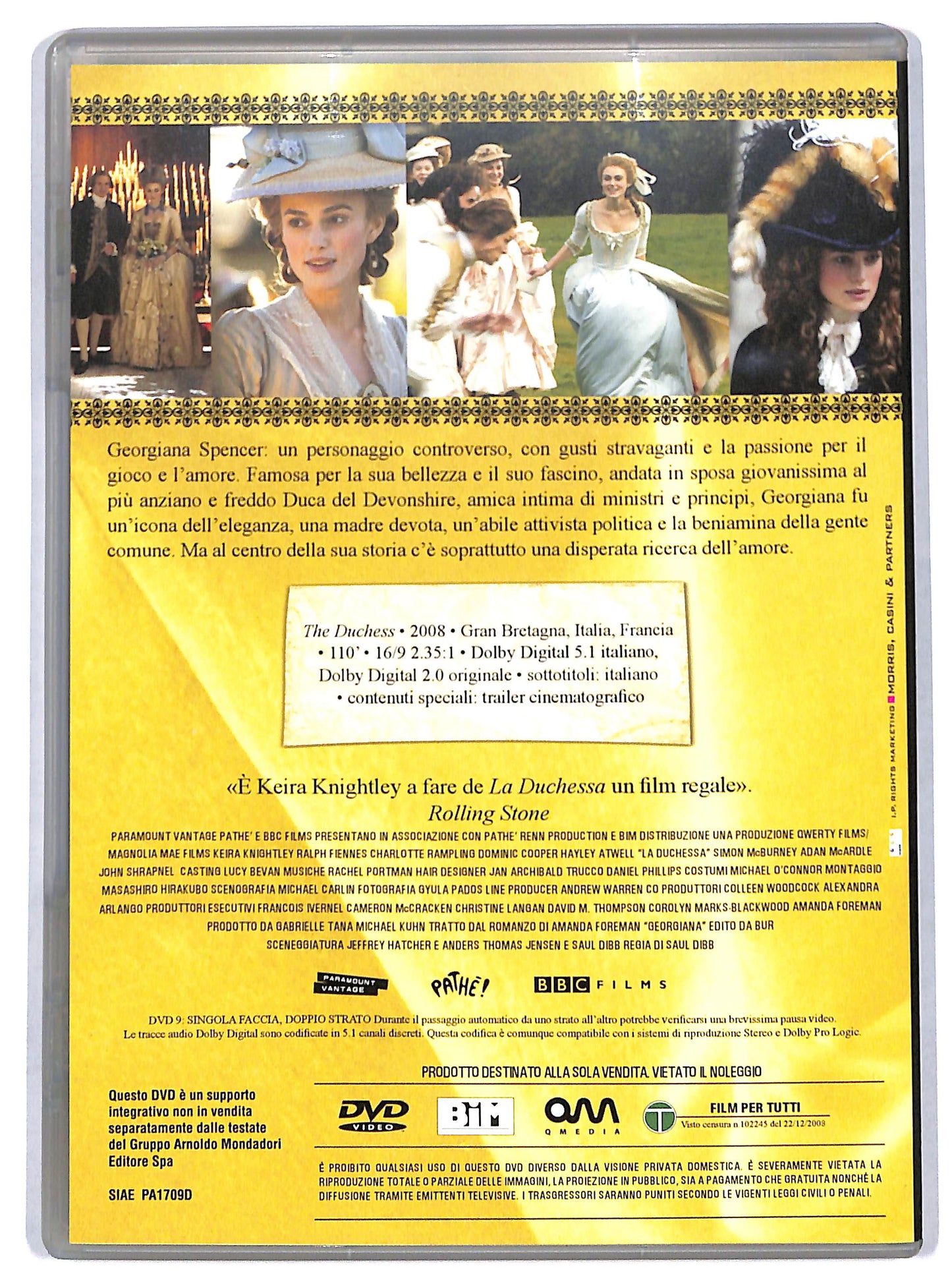 EBOND La duchessa  EDITORIALE DVD D730131