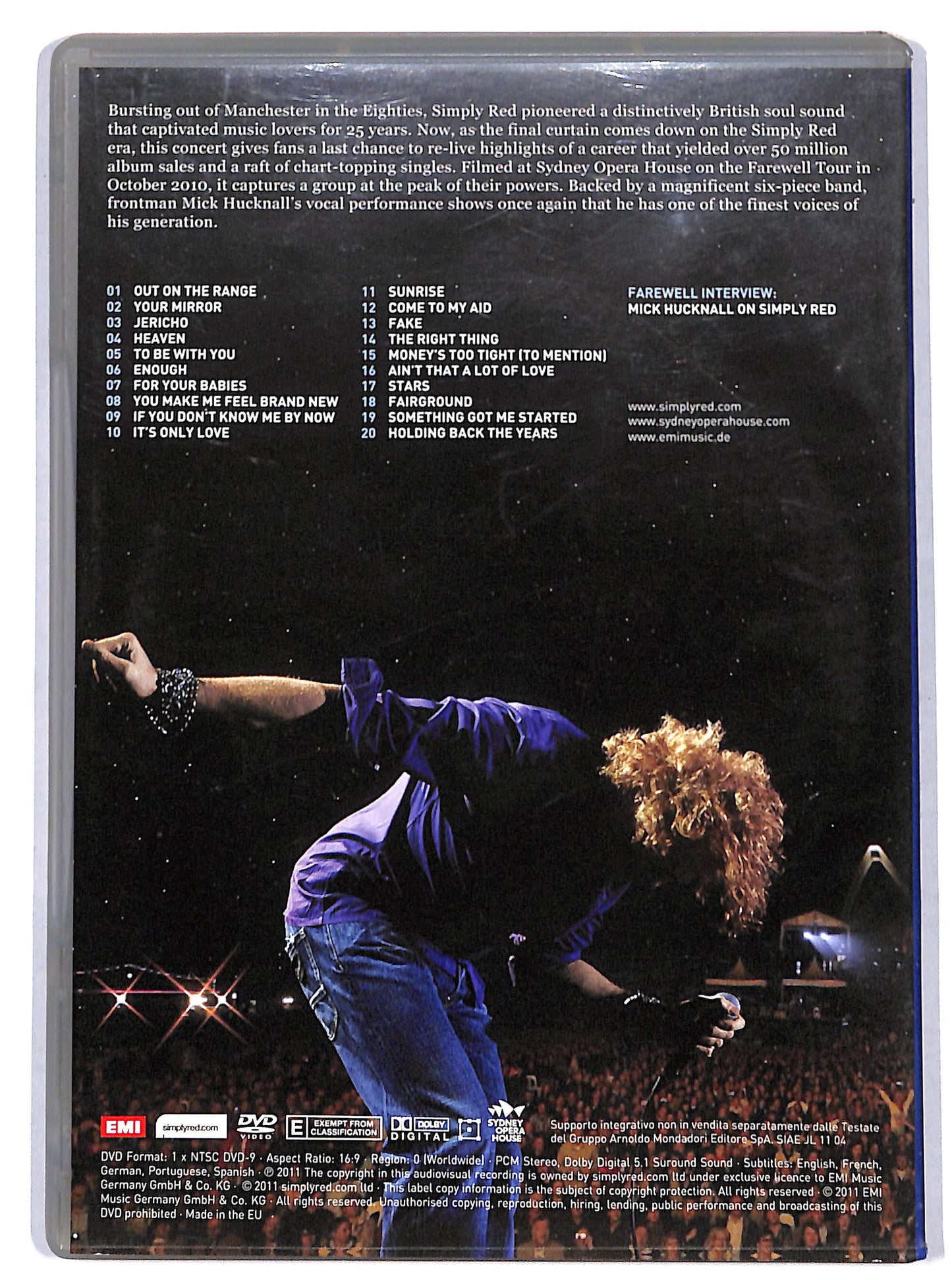 EBOND Simply red farewell - Live In Concert DVD EDITORIALE D730433