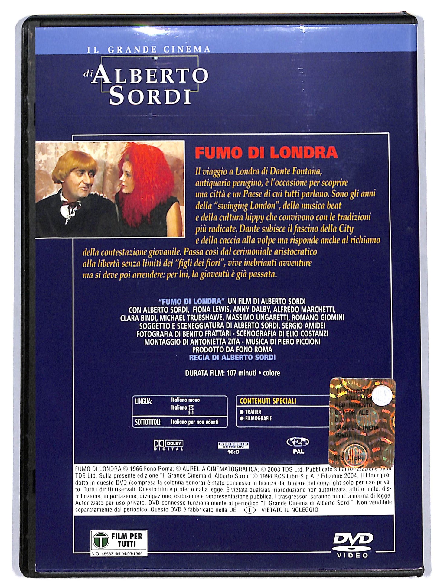 EBOND Fumo di Londra EDITORIALE DVD D730509