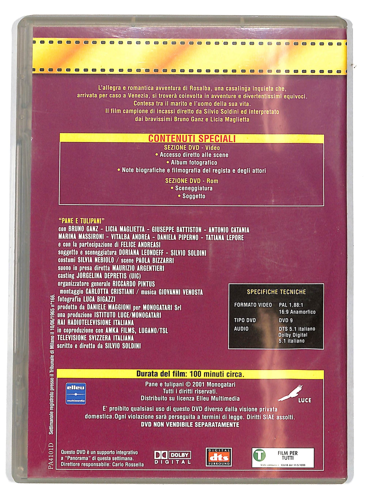 EBOND Pane e Tulipani EDITORIALE DVD D730633