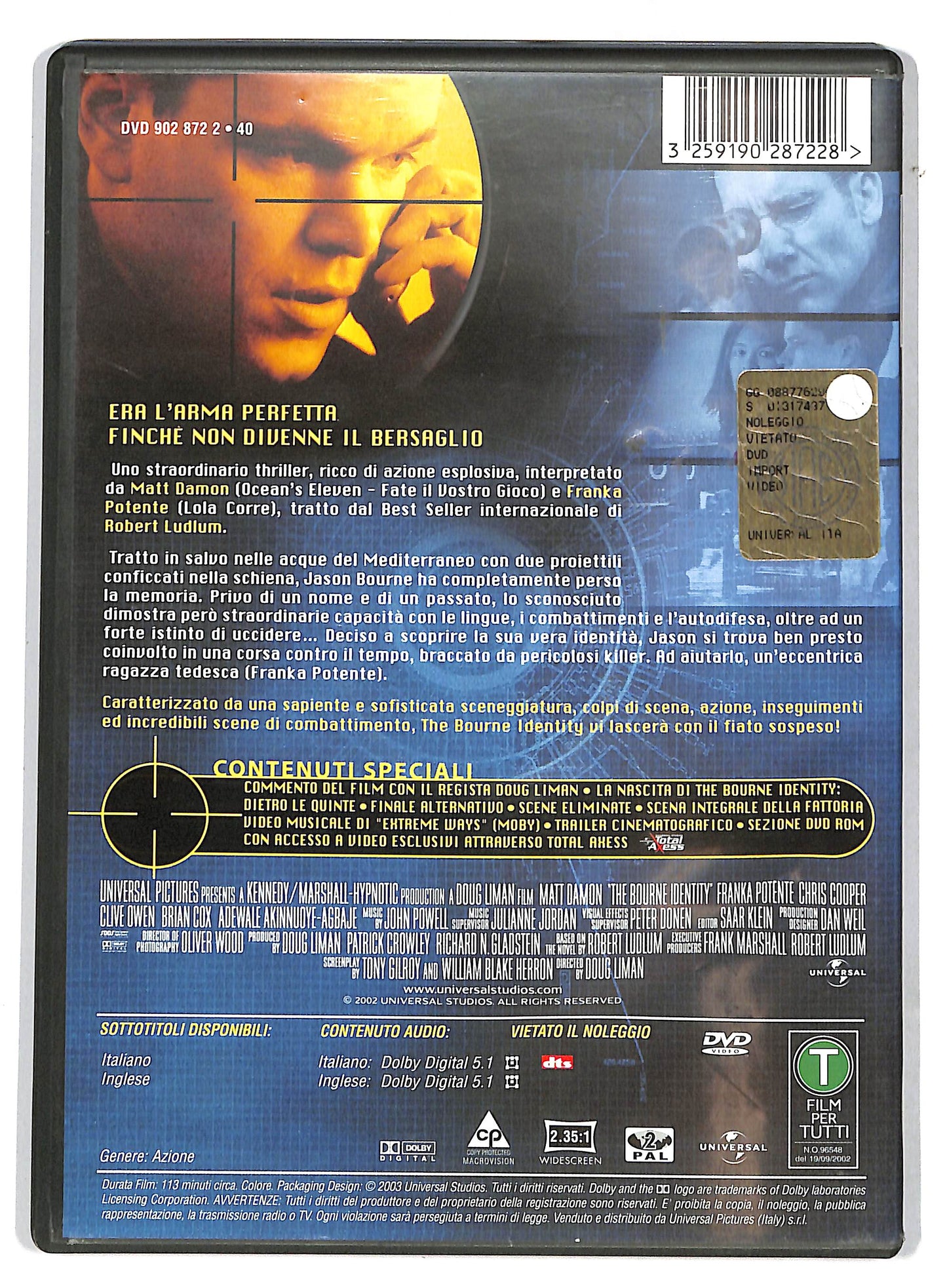 EBOND the bourne identity DVD D730651