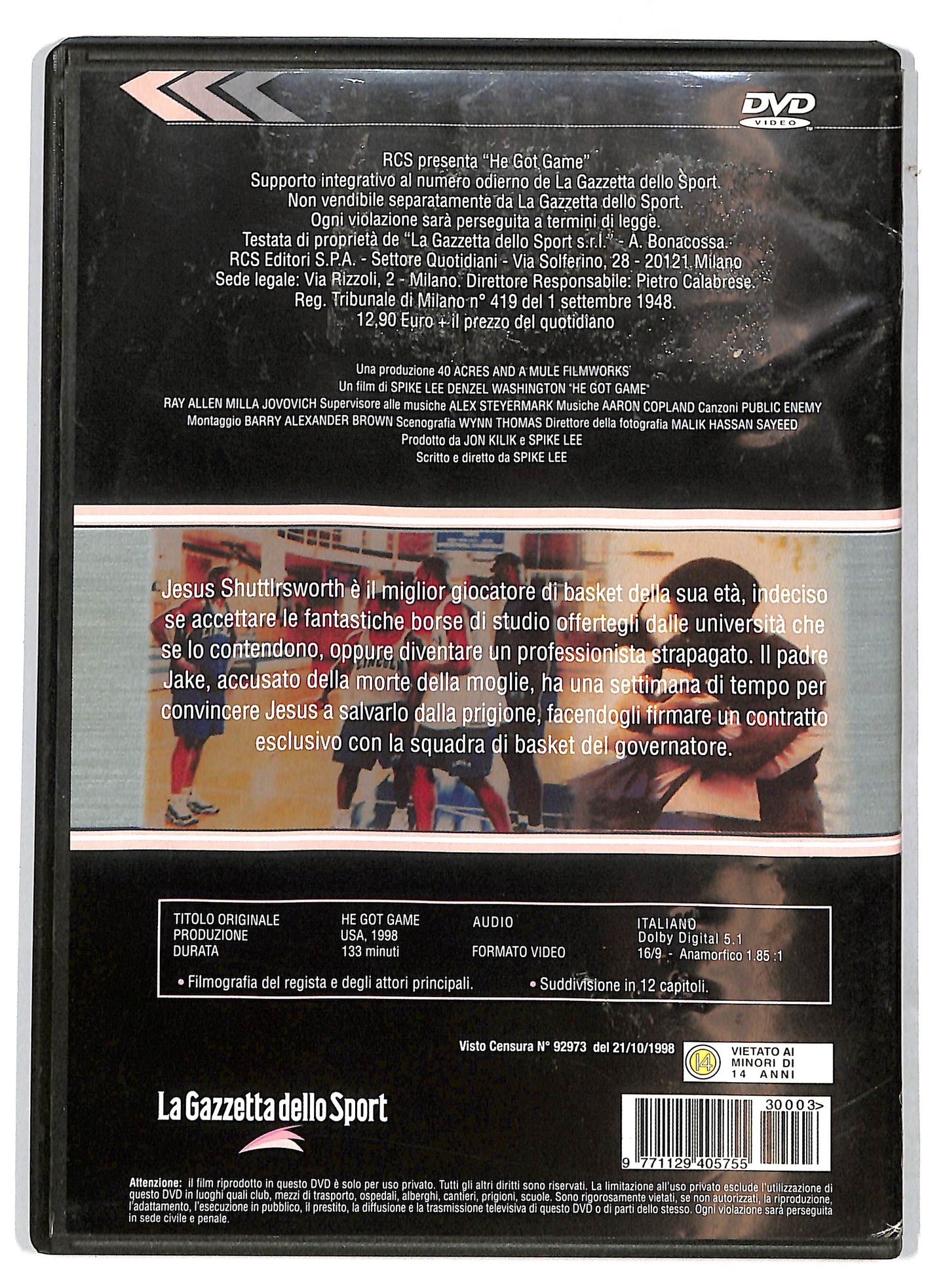 EBOND He Got Game  EDITORIALE DVD D730719