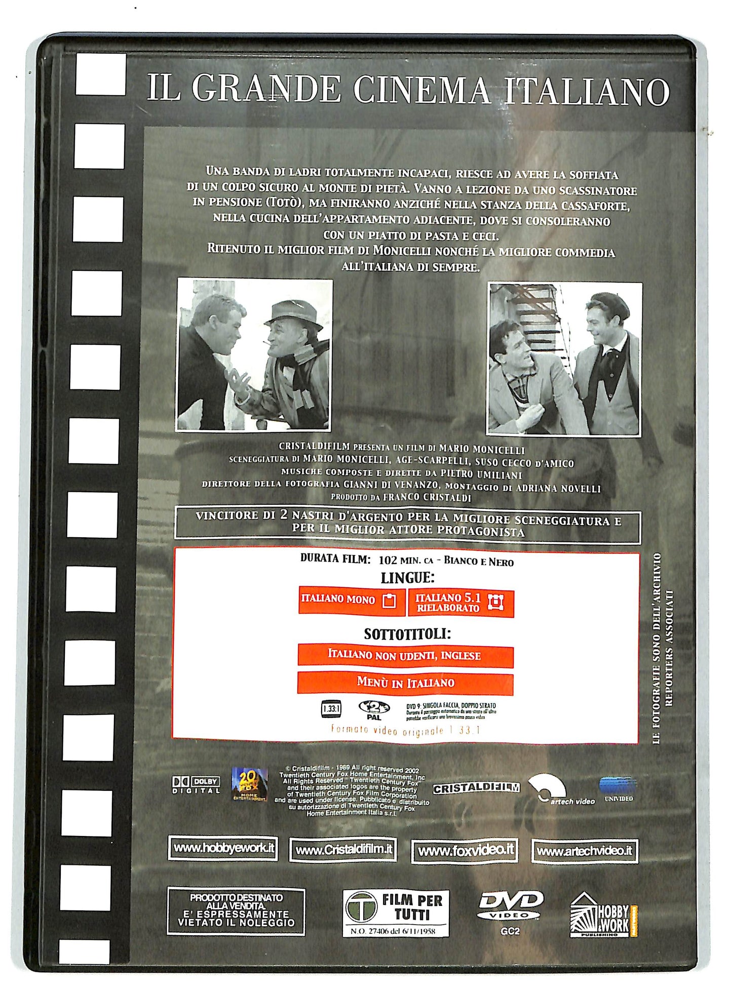 EBOND I soliti ignoti EDITORIALE DVD D730904