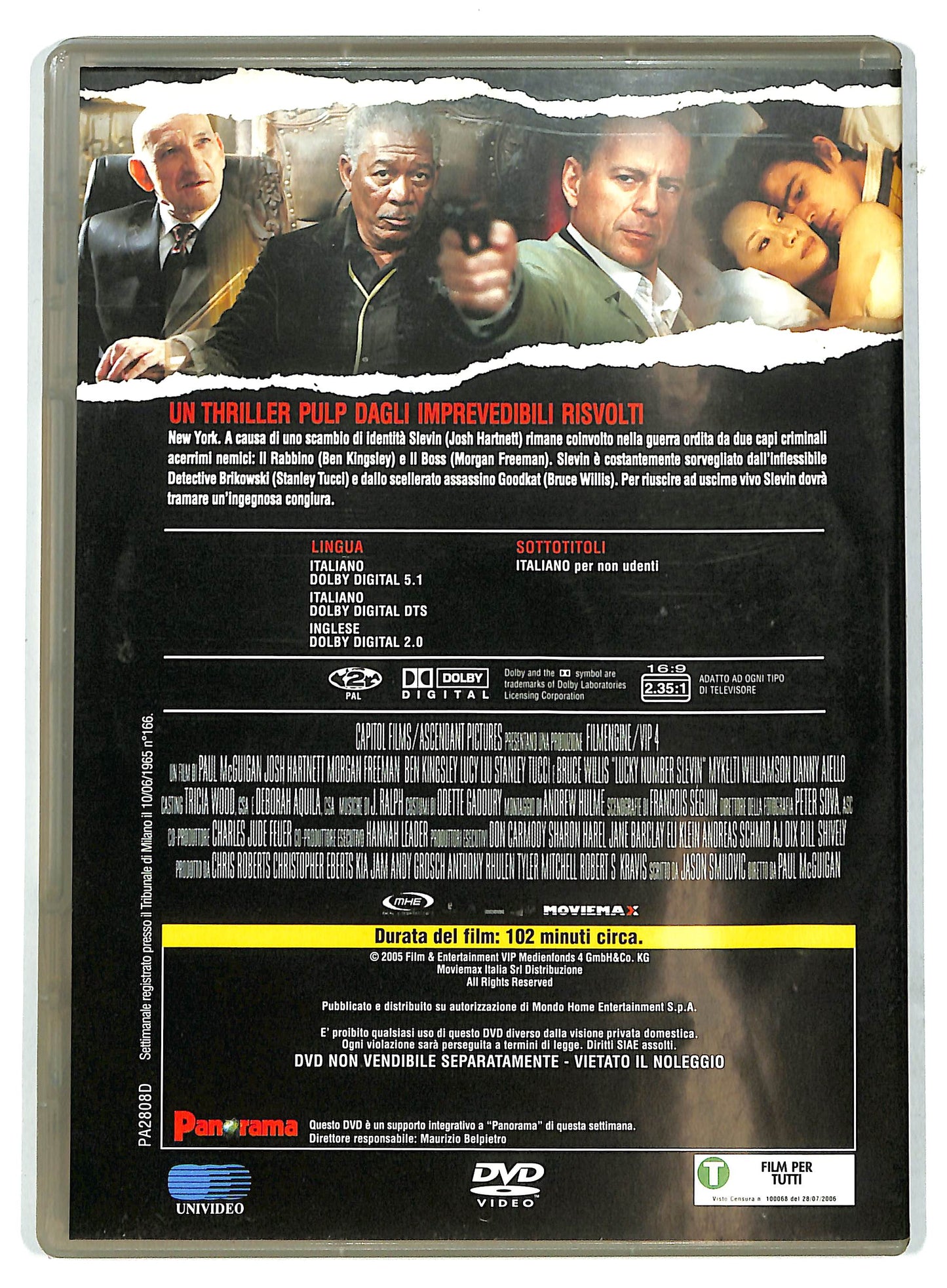 EBOND Slevin - Patto Criminale DVD  Editoriale EDITORIALE D731047