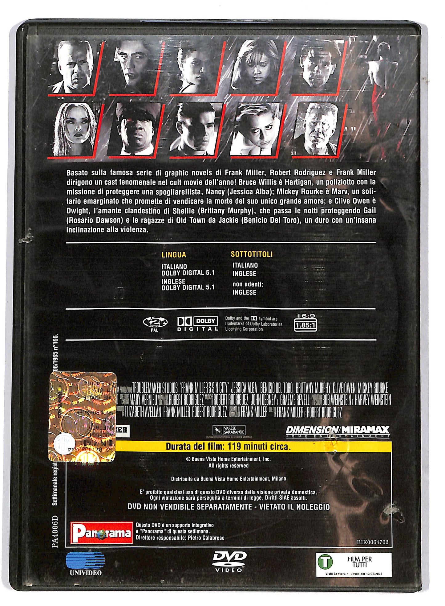 EBOND Sin City EDITORIALE DVD D731056