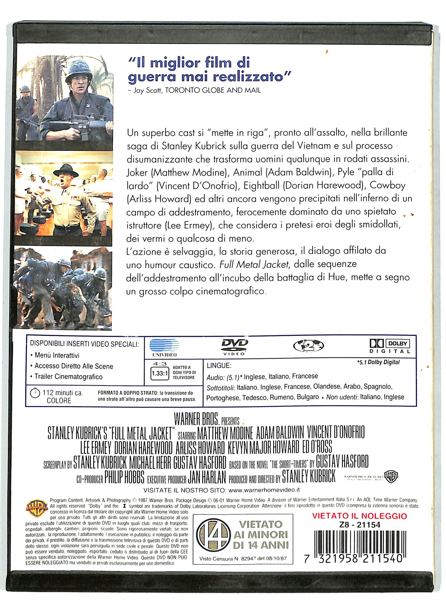 EBOND Full Metal Jacket Snapper  DVD SNAPPER D731131