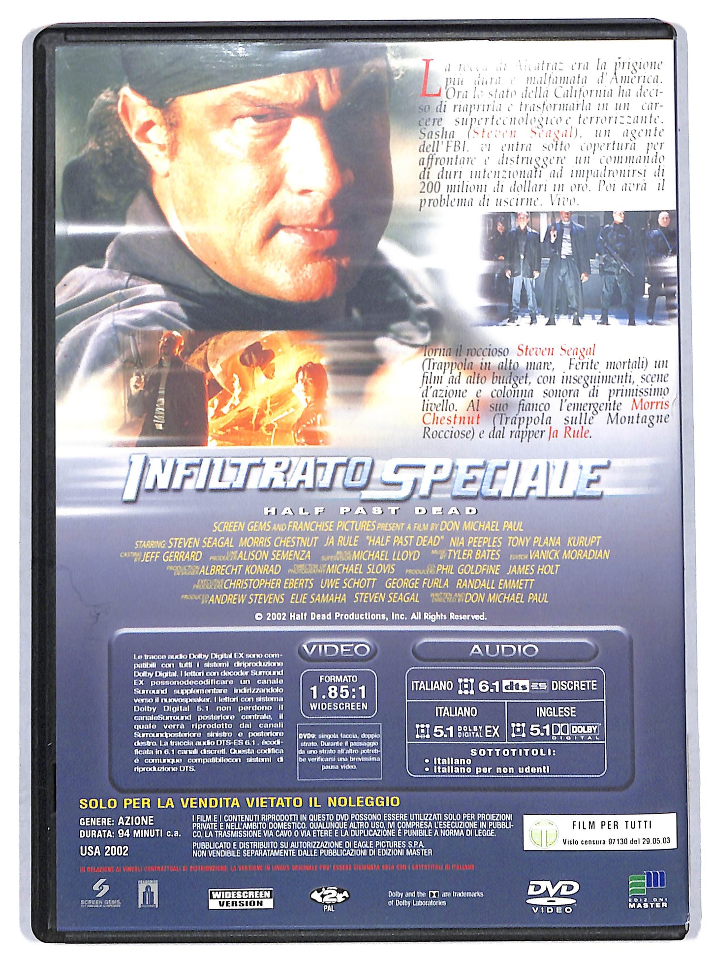 EBOND Infiltrato Speciale EDITORIALE DVD D731359