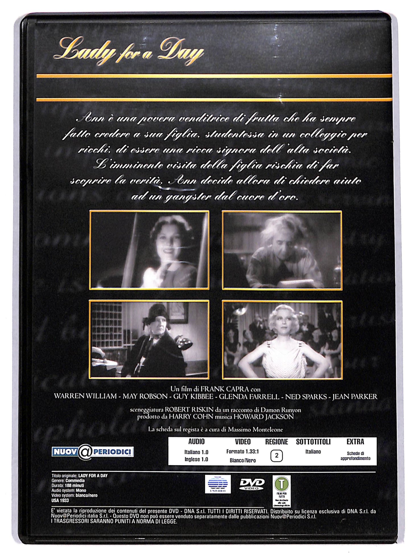 EBOND Lady for a Day  EDITORIALE DVD D731543