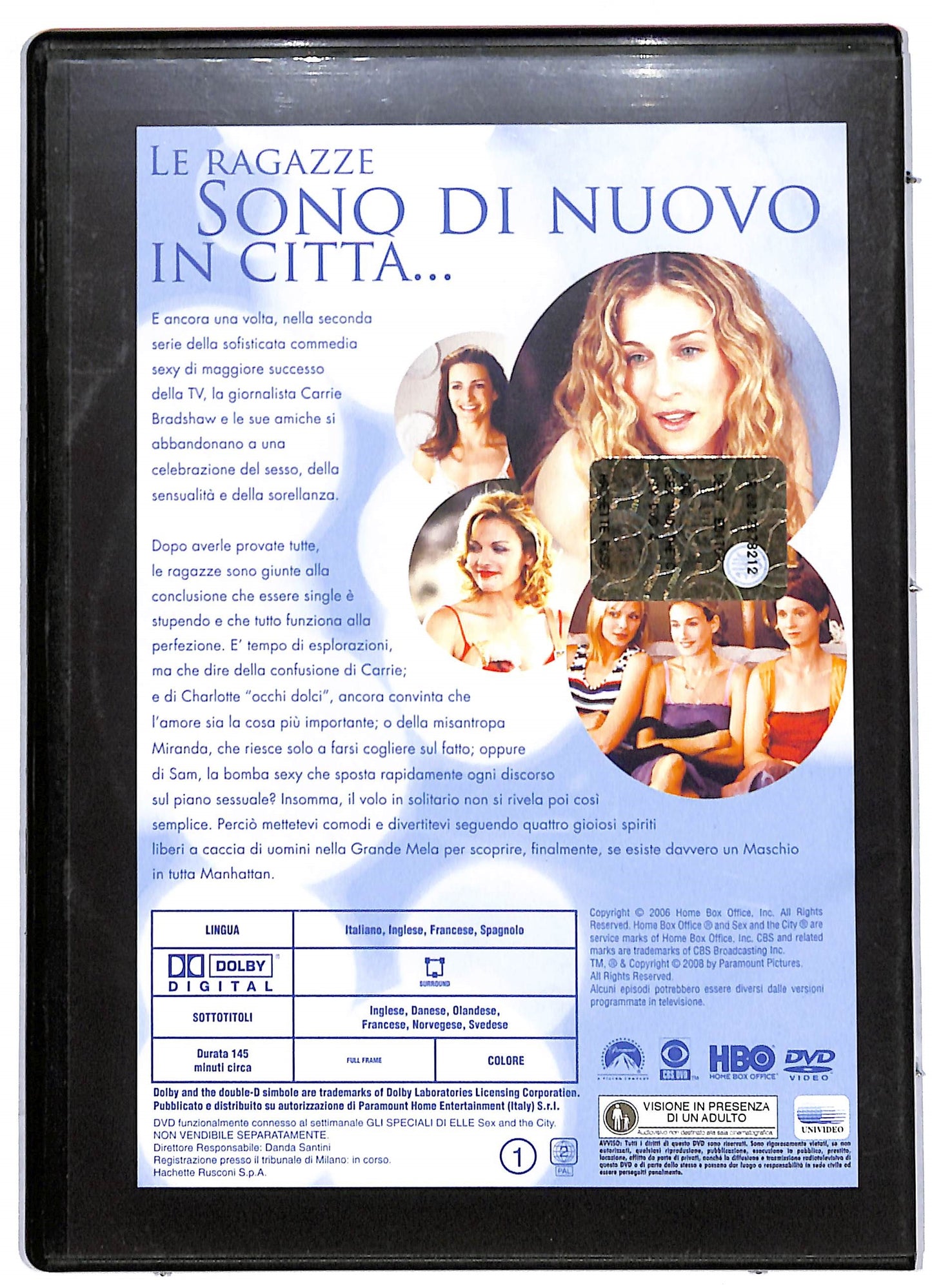 EBOND Sex and the city stagione 2 disco 3 episodi 13 - 18 EDITORIALE DVD D731549