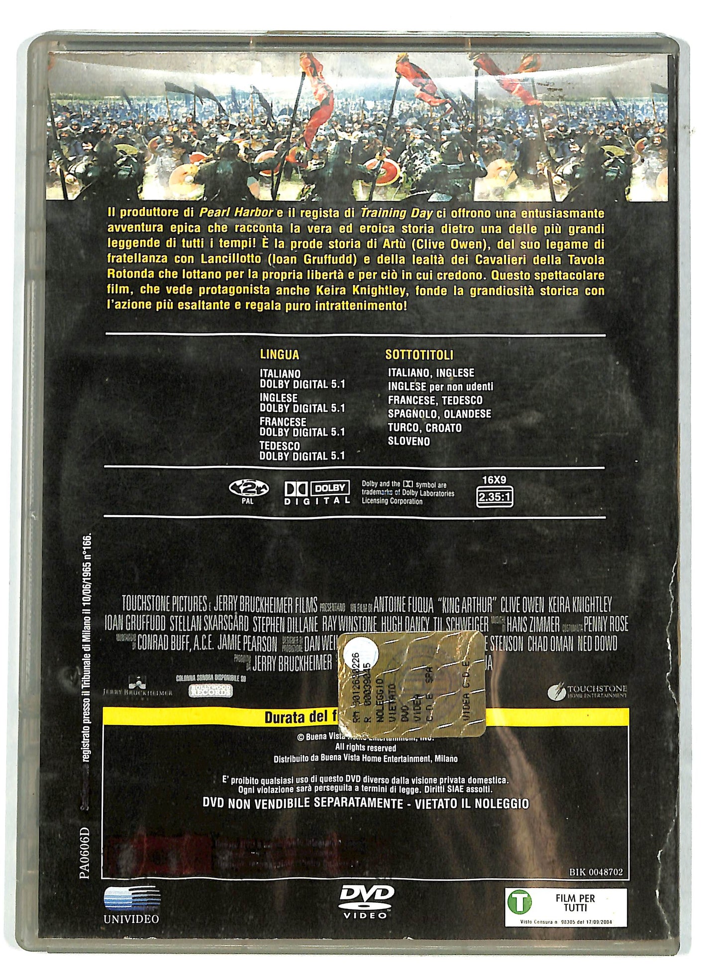 EBOND King Arthur EDITORIALE DVD D731852
