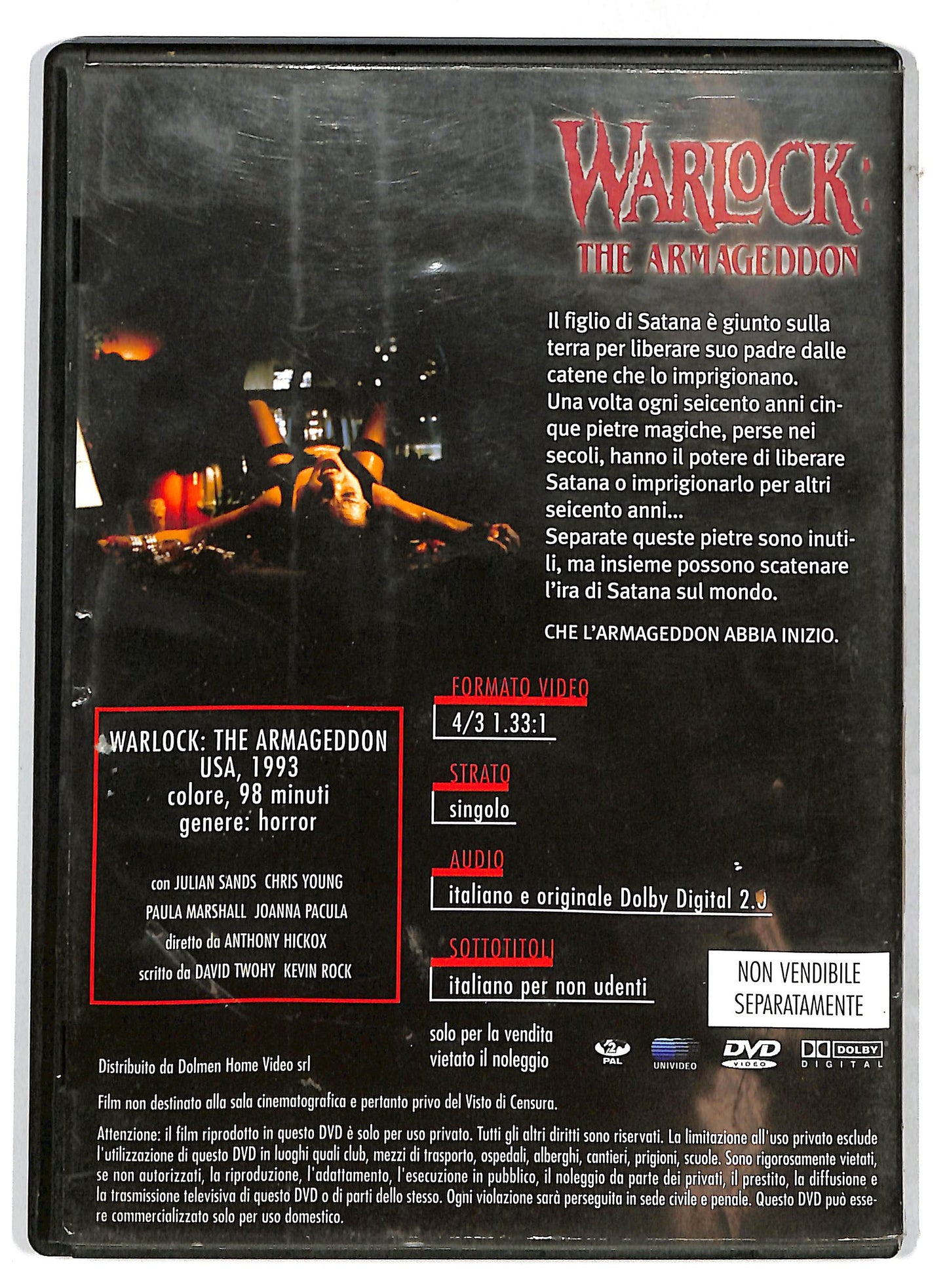 EBOND Warlock the armageddon EDITORIALE DVD D731901