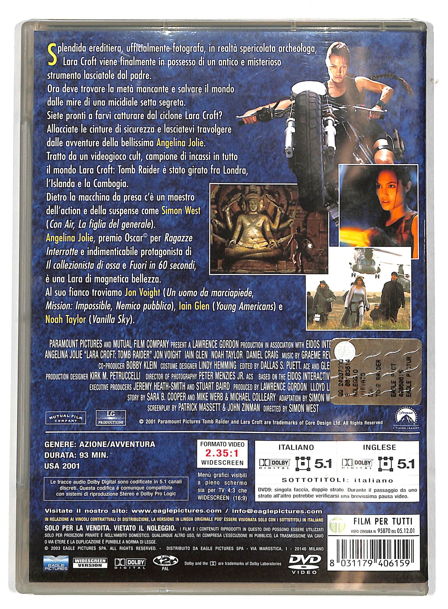 EBOND Lara Croft: Tomb Raider (2 dischi) DVD D731939