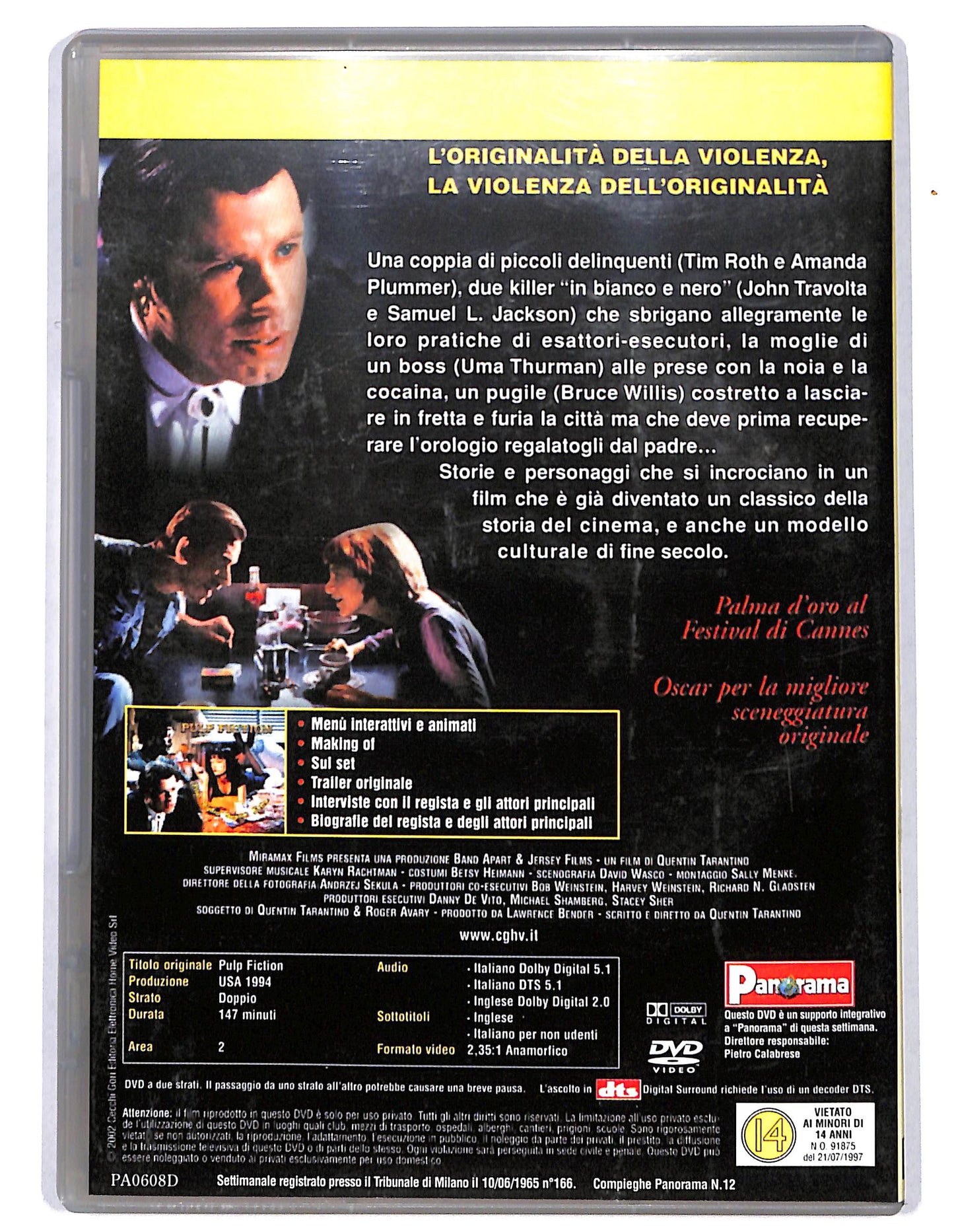 EBOND Pulp Fiction EDITORIALE DVD D732445