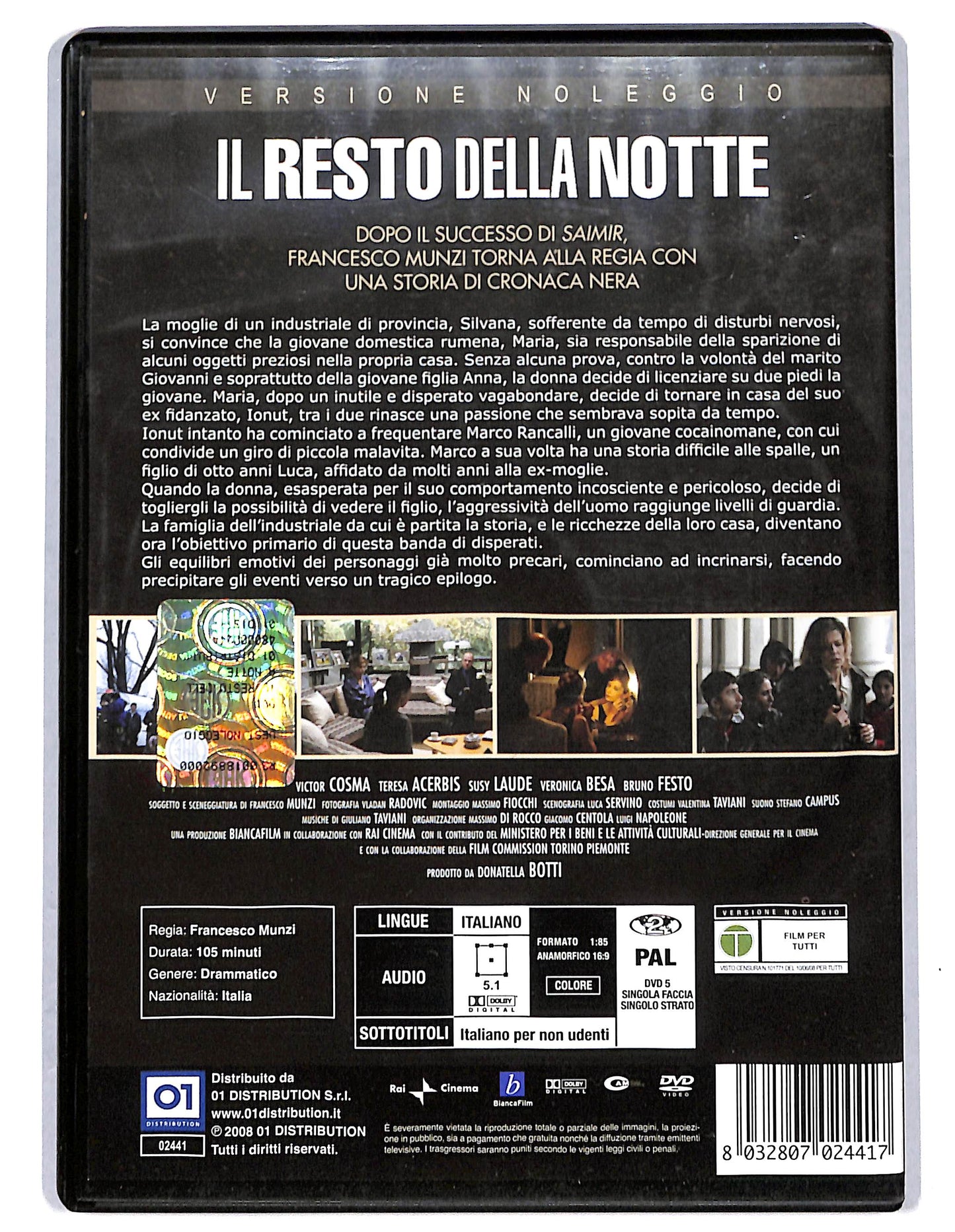 EBOND Il resto della notte DVD NOLEGGIO D732632