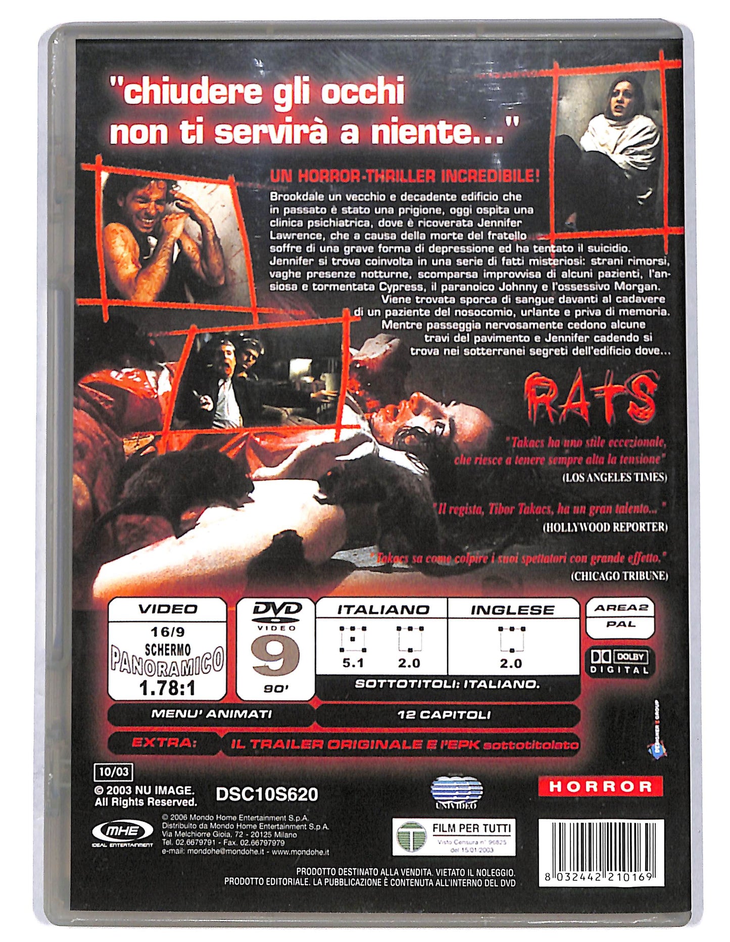 EBOND Rats (2003) Di Tibor Takacs Con Sara Downing DVD D732663