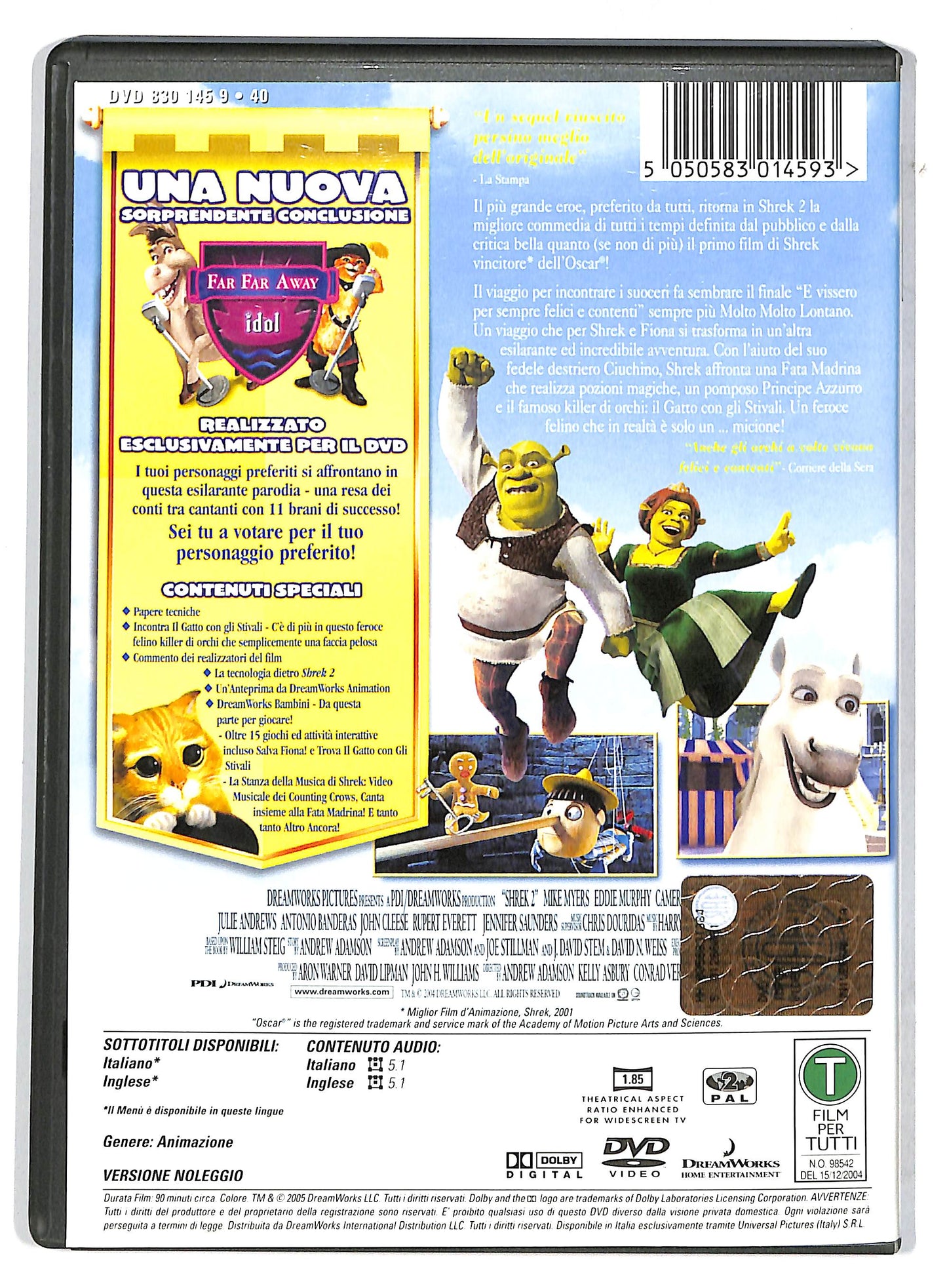 EBOND Shrek 2 NOLEGGIO DVD D732749